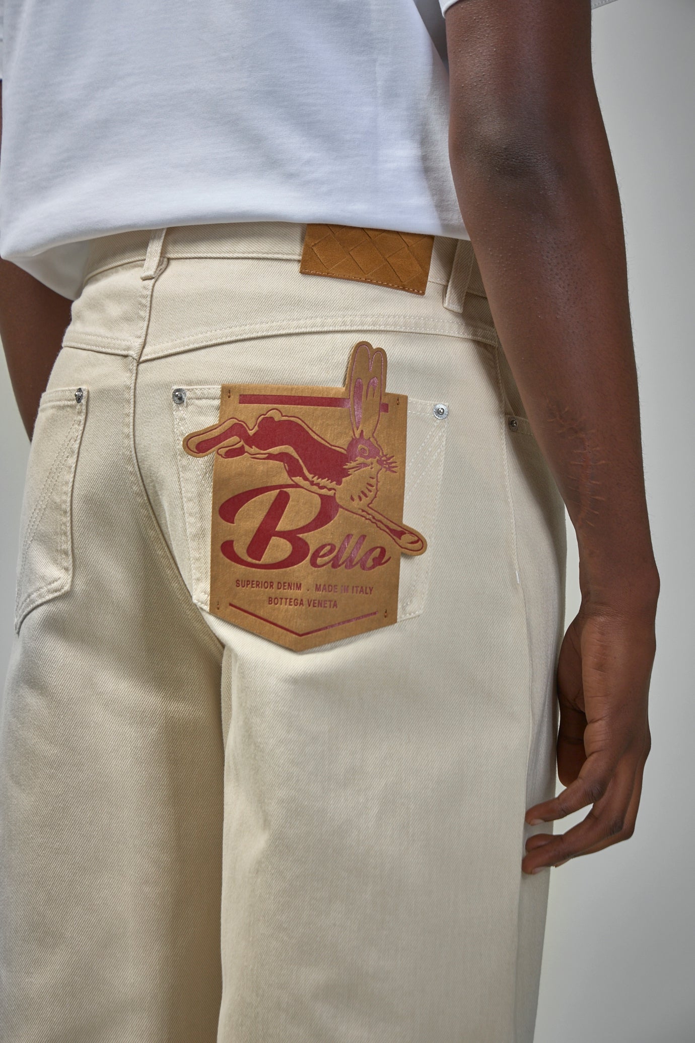 Colored Turned Up Jeans
