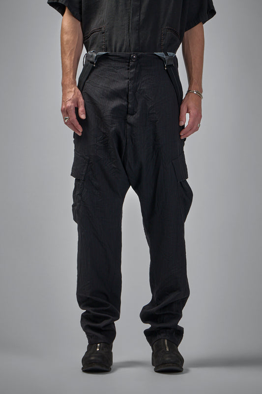 Advanced Drop-crotchttailored Cargo Pocket Trouser