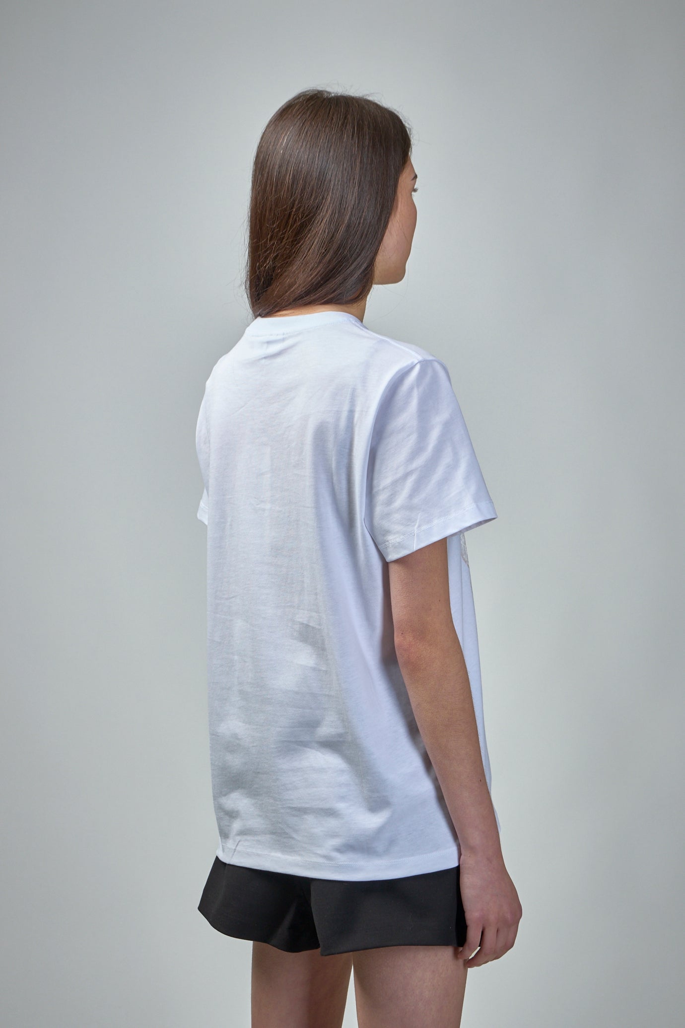 Basic Cotton Jersey Animals Relaxed T-Shirt