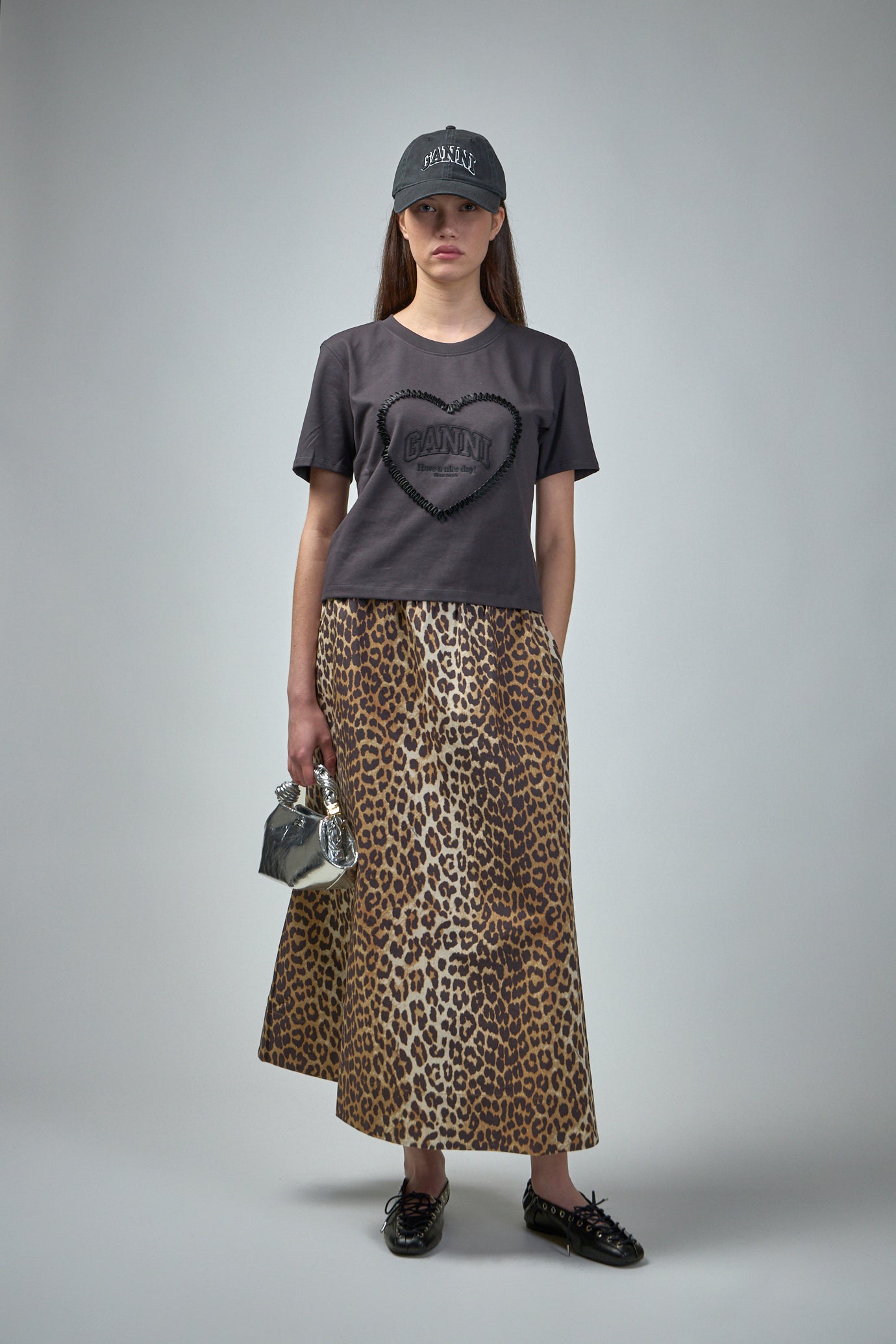 Printed Cotton Elasticated Maxi Skirt