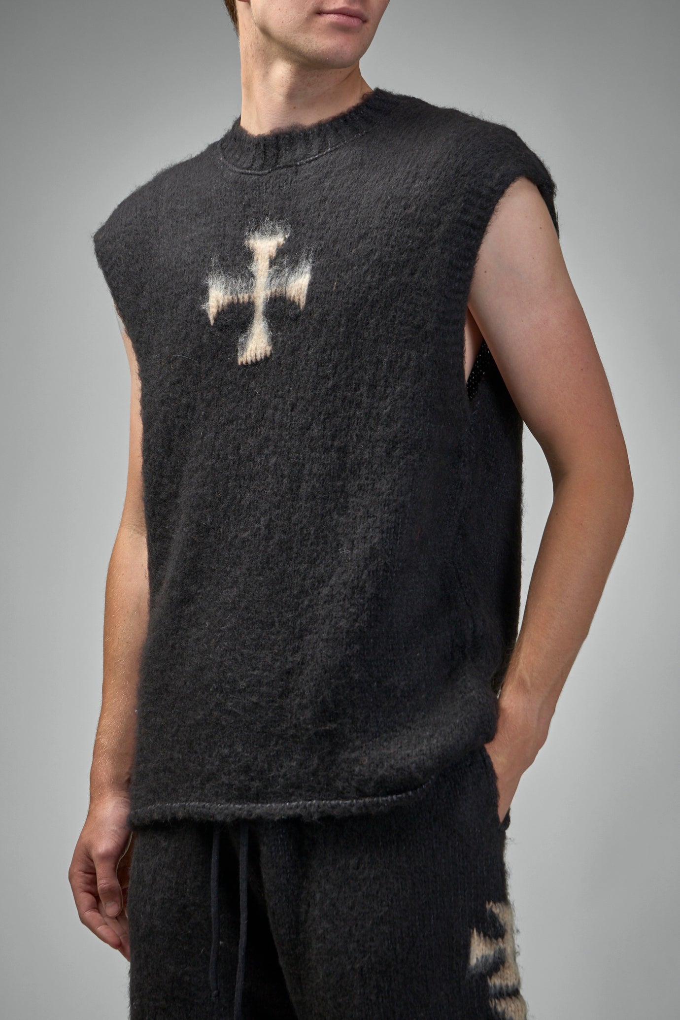 Brushed Cross Tank Top