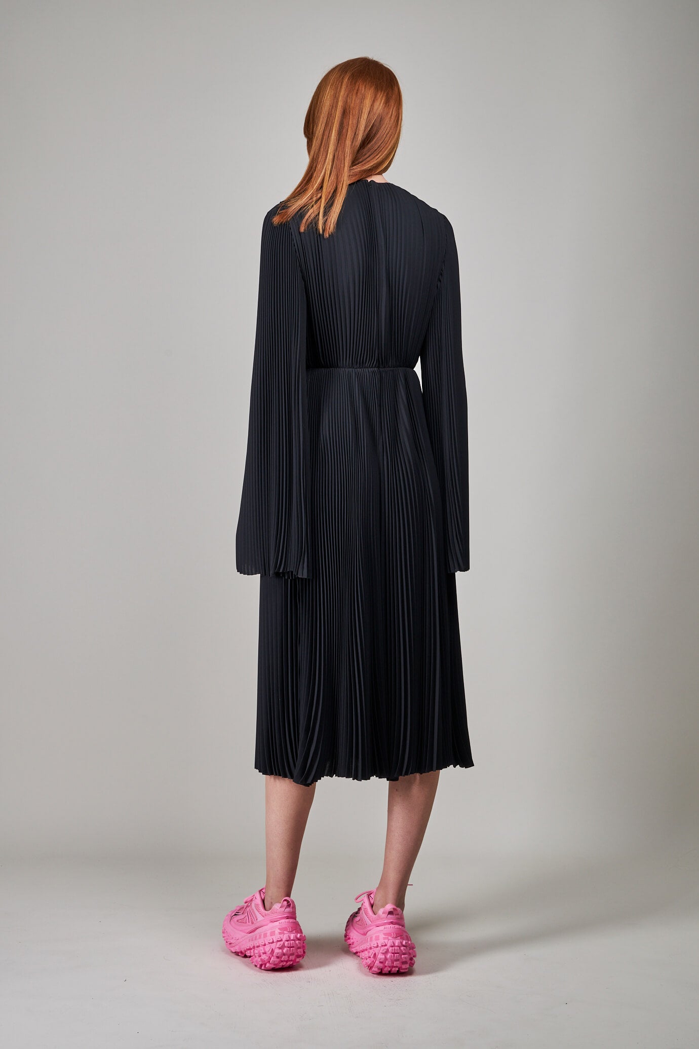 Pleated Dress, black