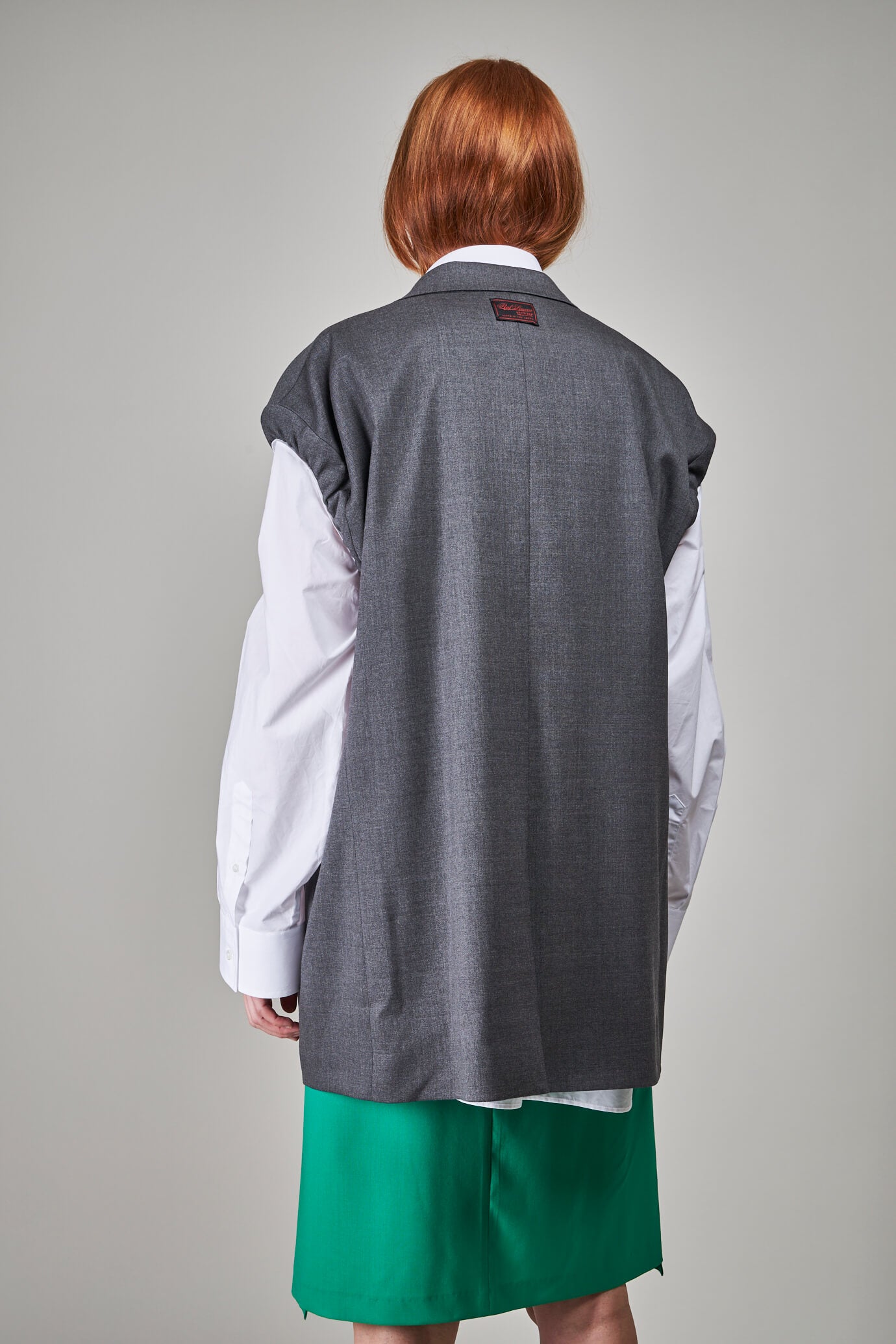 Blazer with Elastic in Sleeves, grey