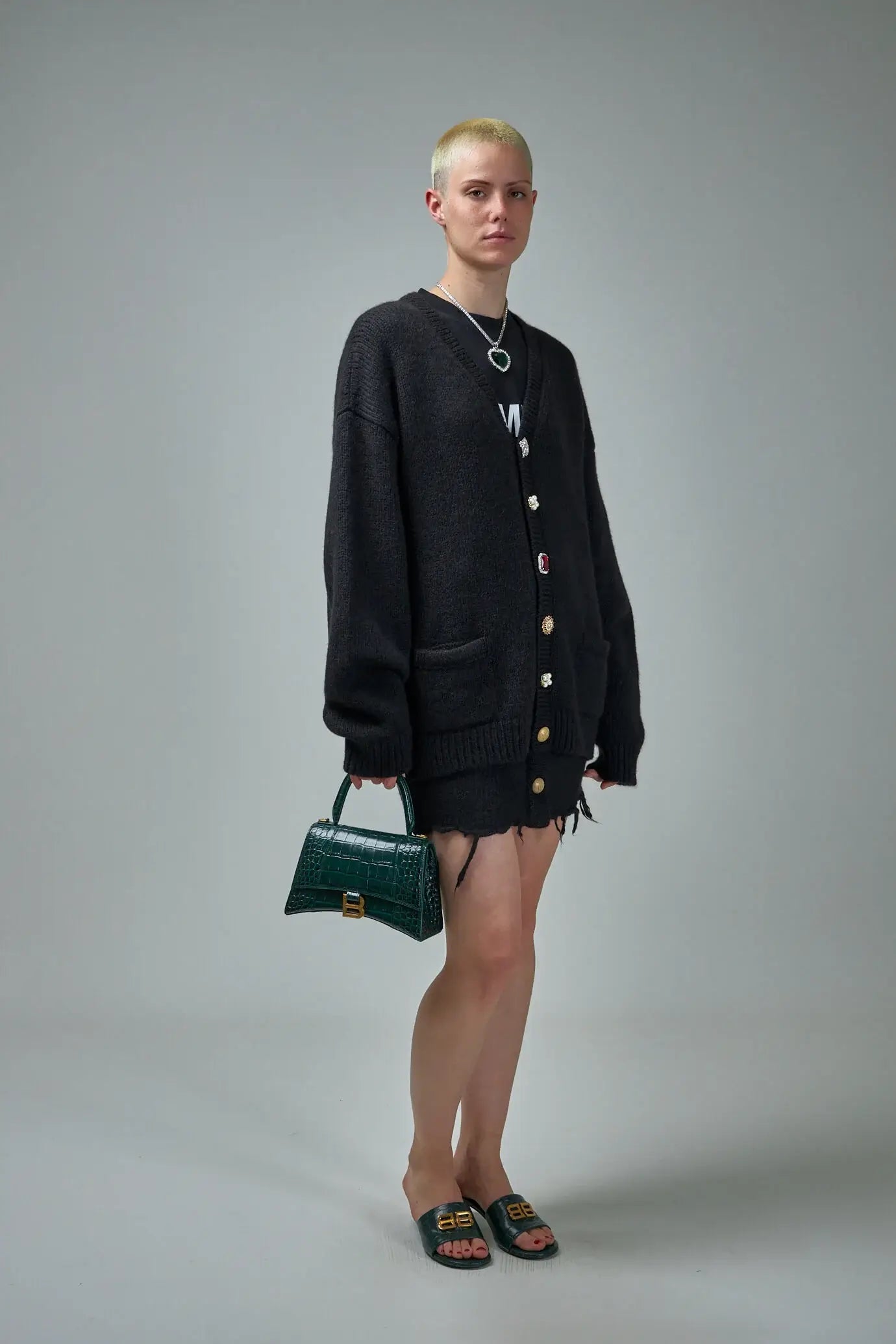 Fancy Button Skirt