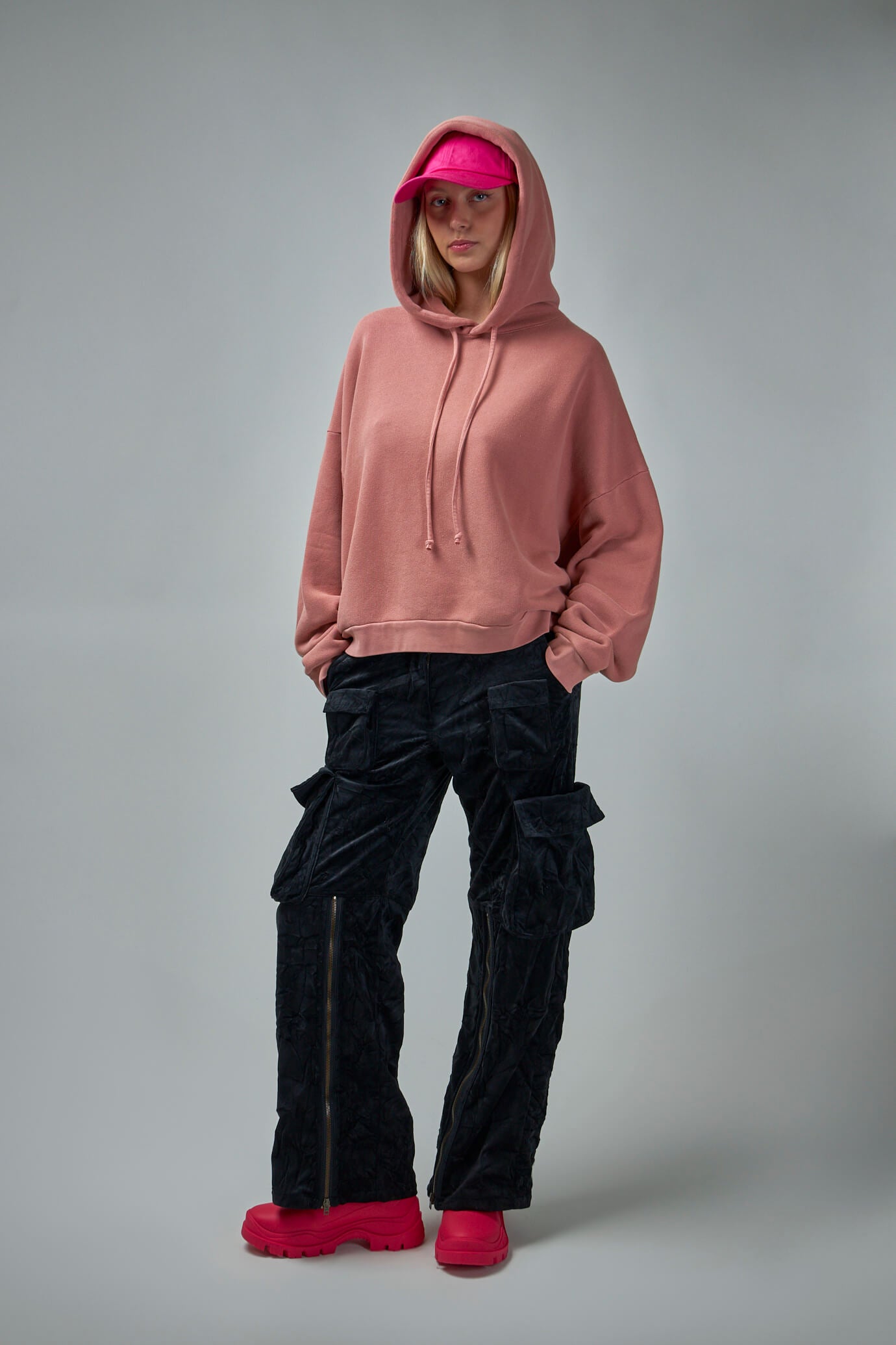 Velvet Cargo Trousers