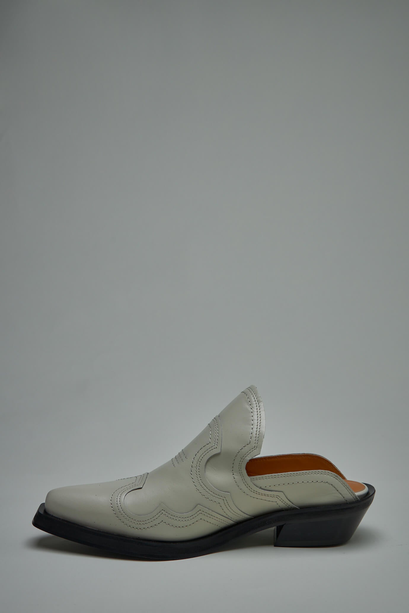 Embroidered Western Mule