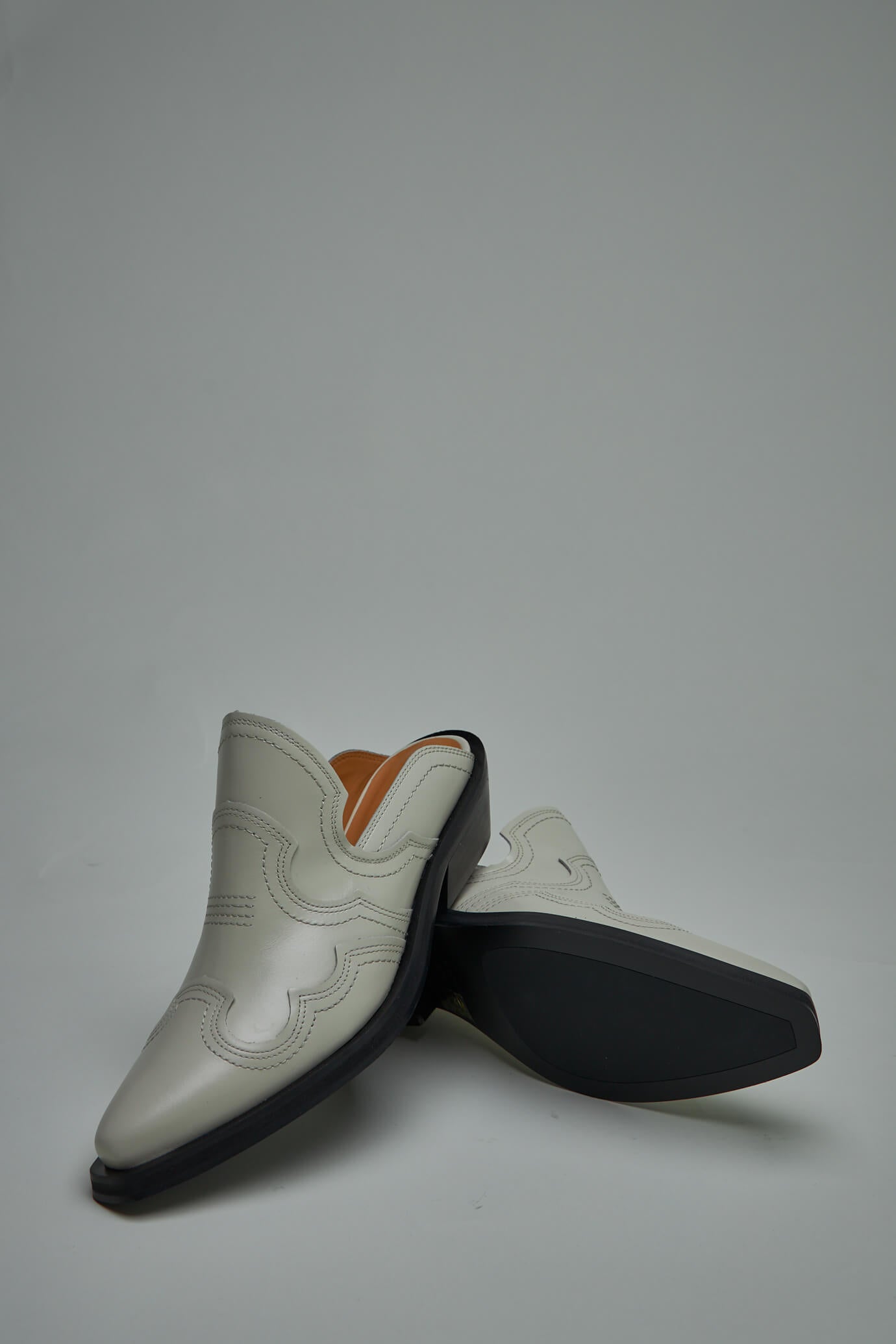 Embroidered Western Mule
