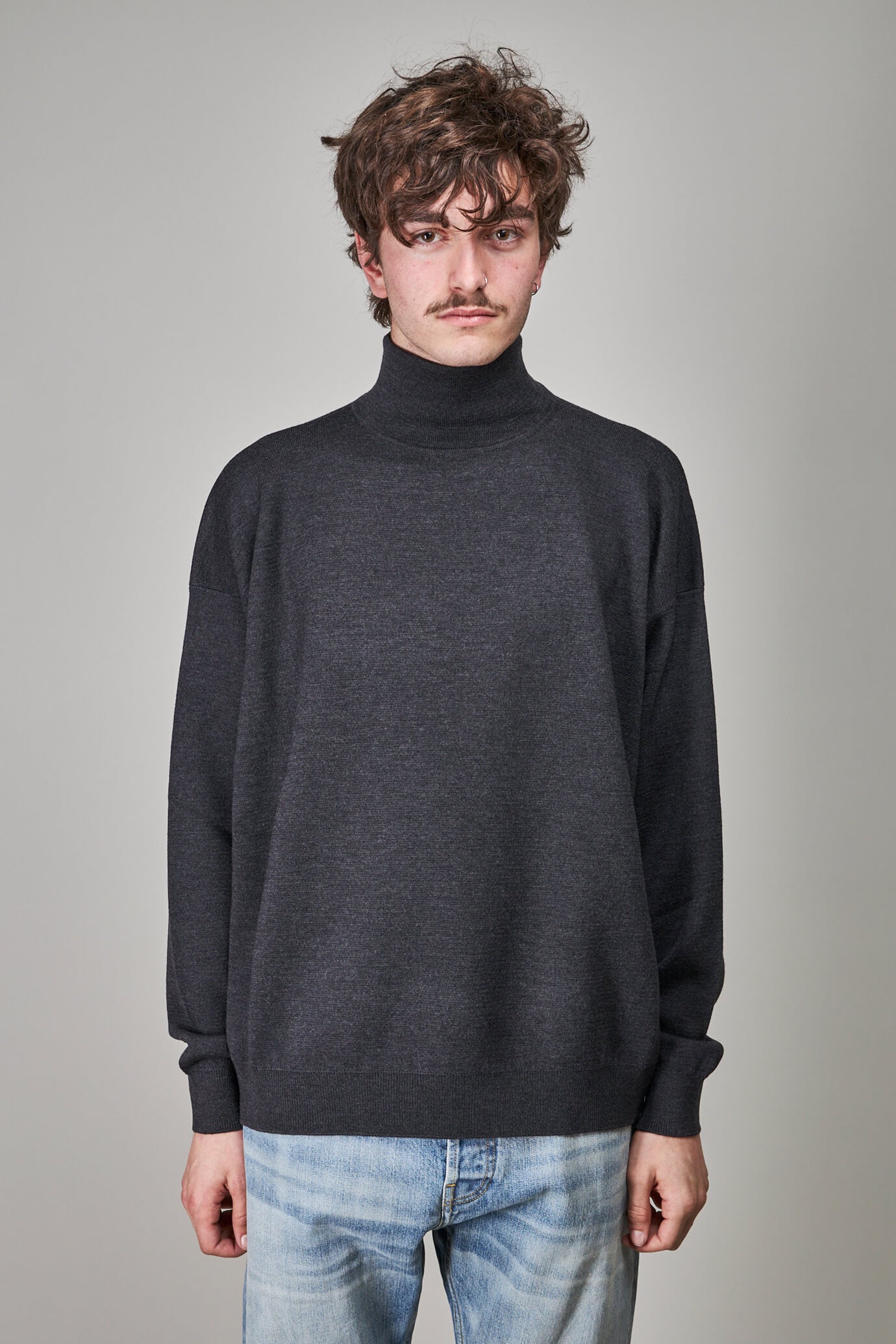 Eternal Lt. Wt. Merino Turtleneck, black