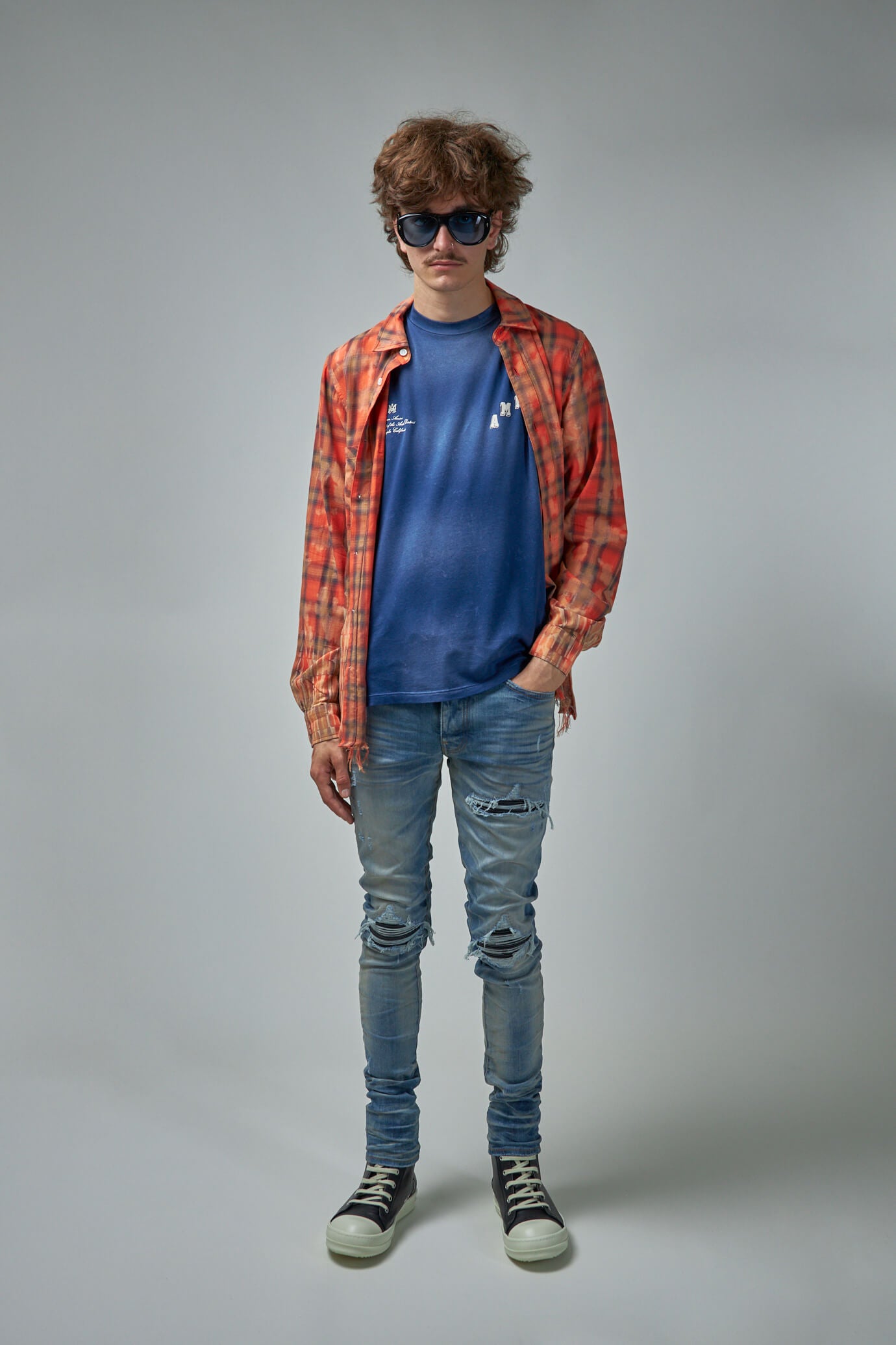 Bleach Amiri Logo Flannel