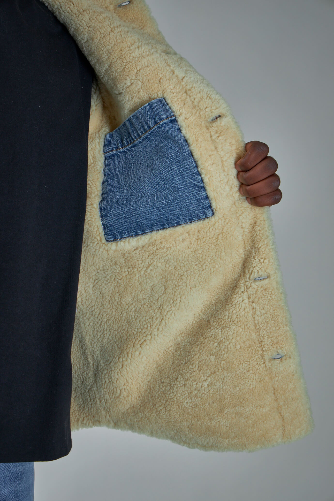 Blouson Shearling & Denim