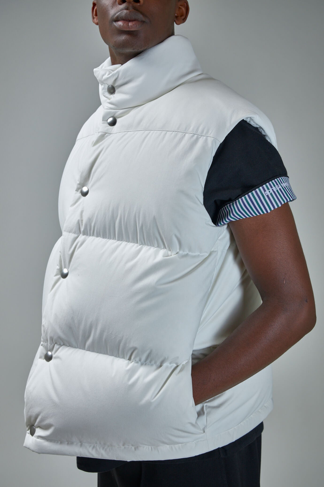 Gilet Organic Frosted Poplin