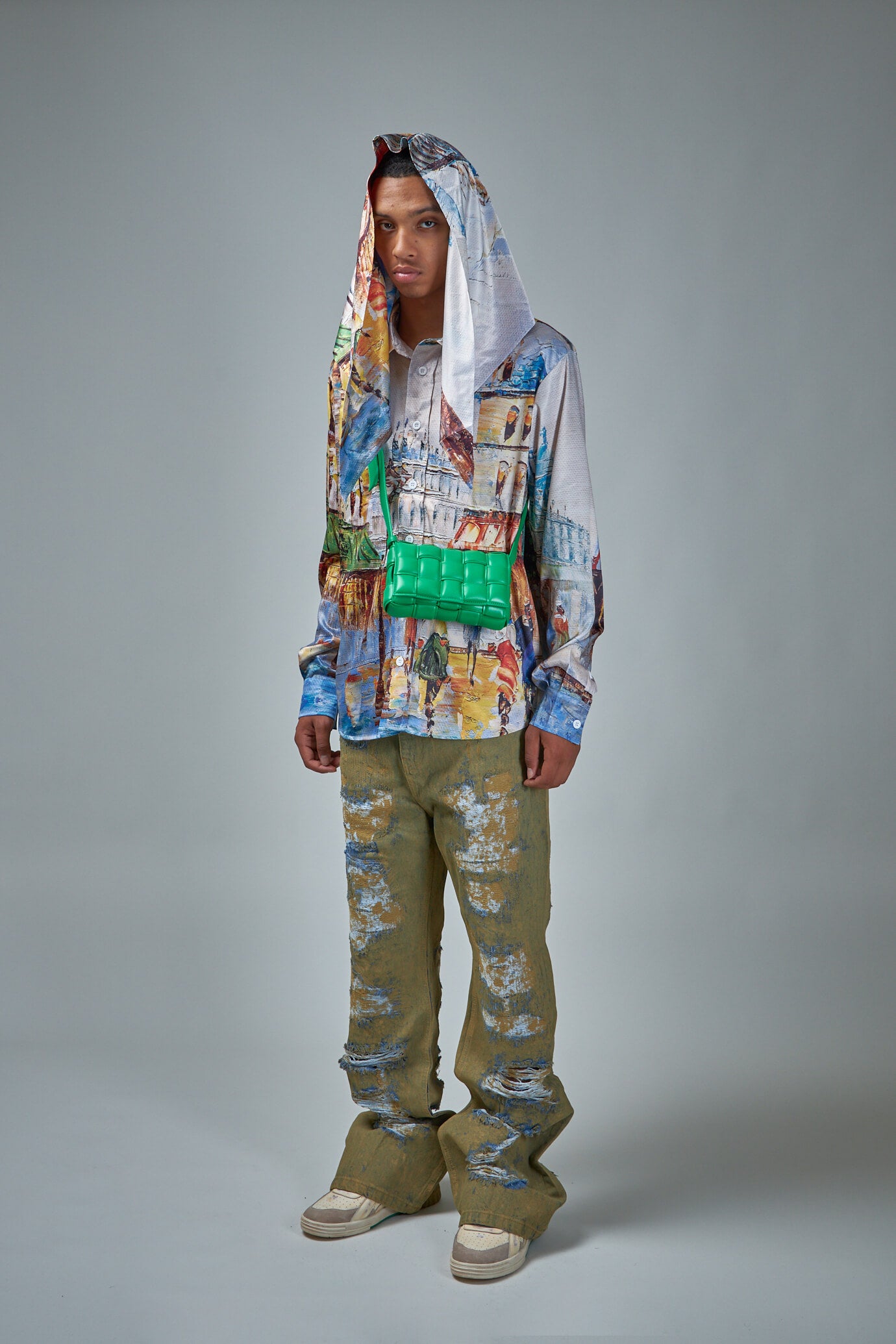 Somewhere in Europe Silk Shirt