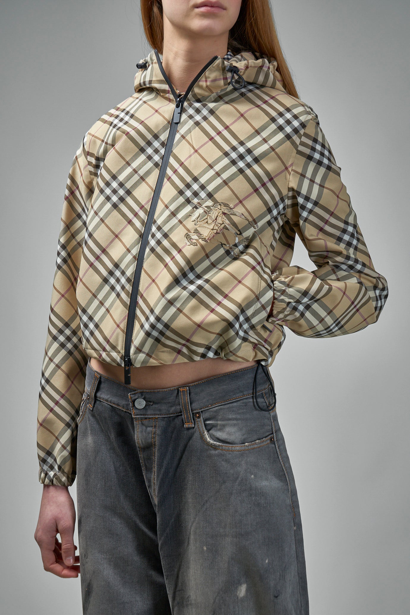 Karierte Jacke