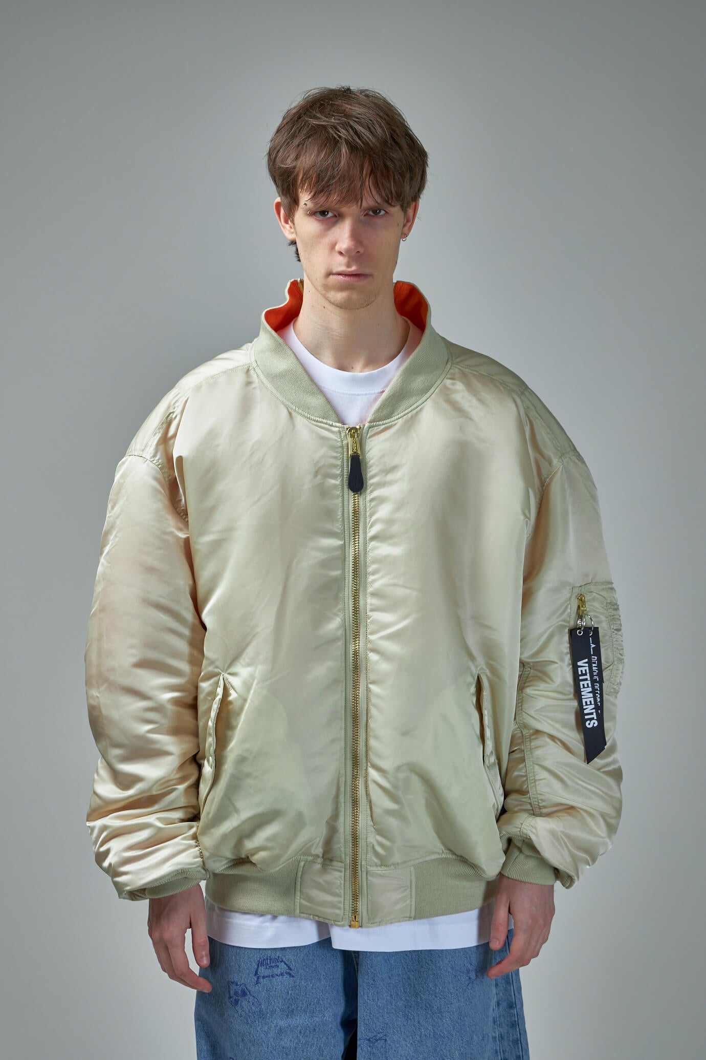 VETEMENTS×ALPHA Revesible Bomber Jacketジャケット/アウター