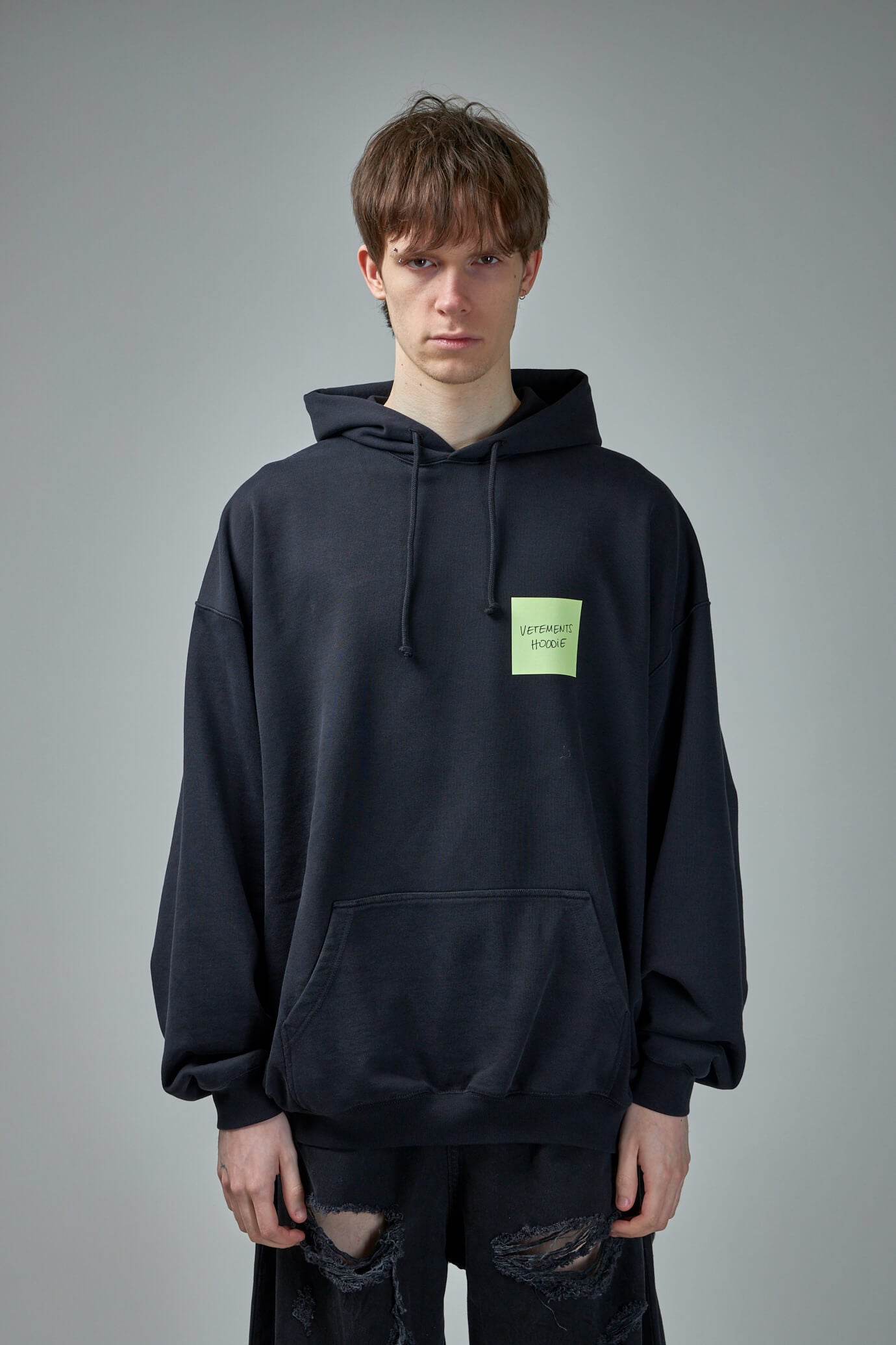 Vetements Sticker Logo Hoodie – LABELS