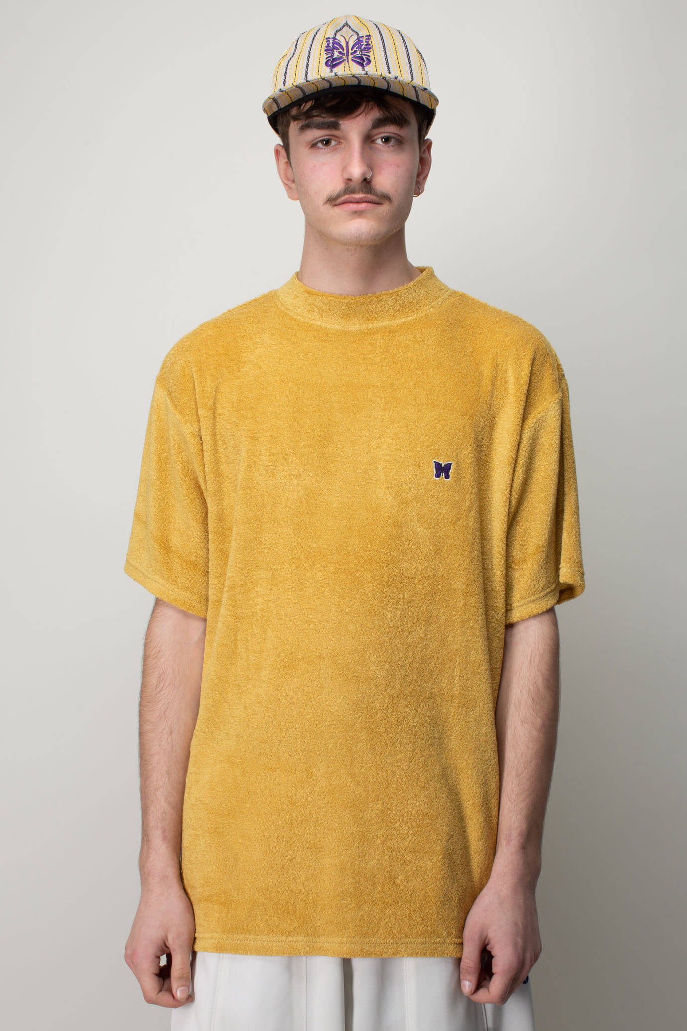 S/S Mock Neck Tee - Pile Jersey