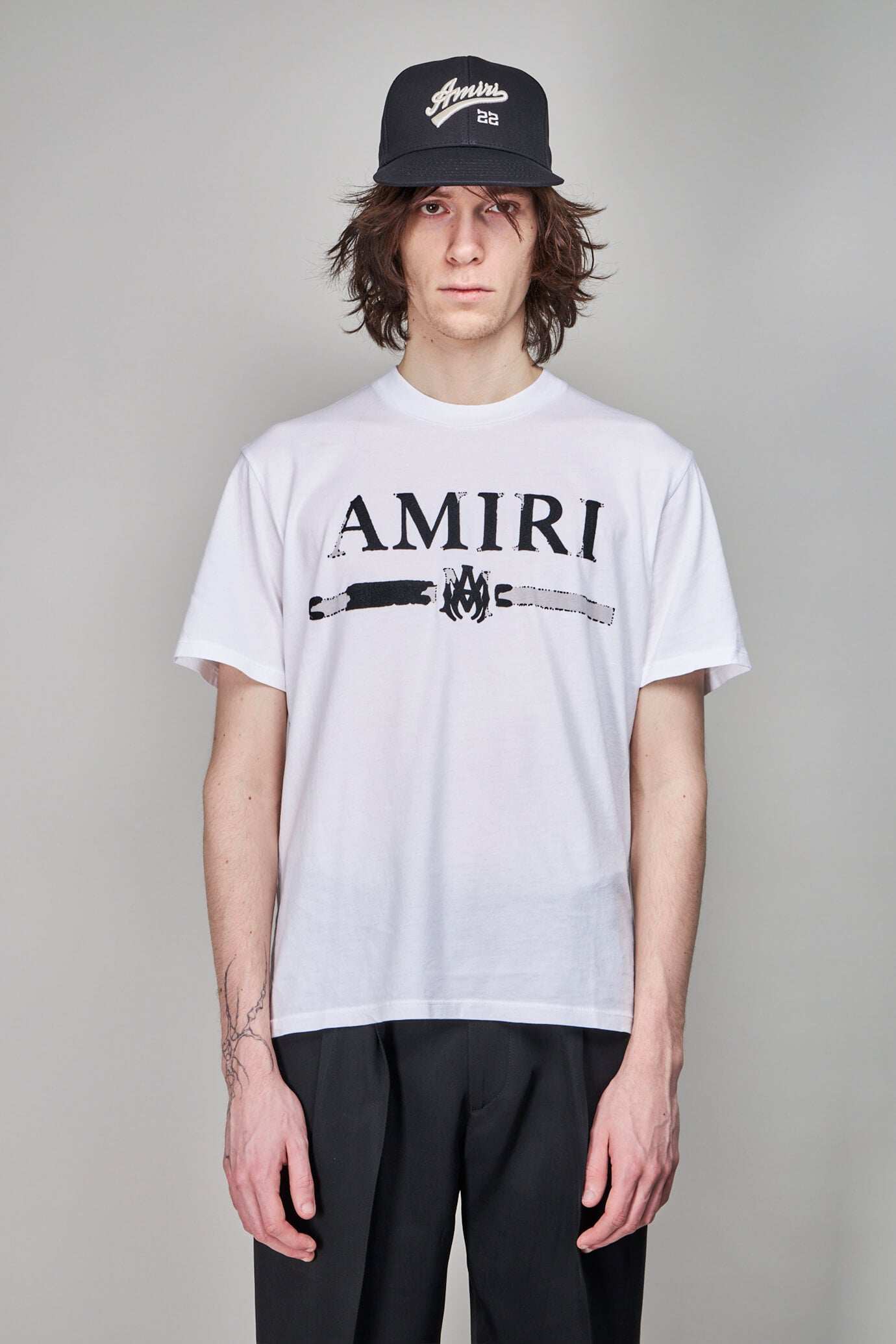 Amiri Ma Bar Applique Tee, white