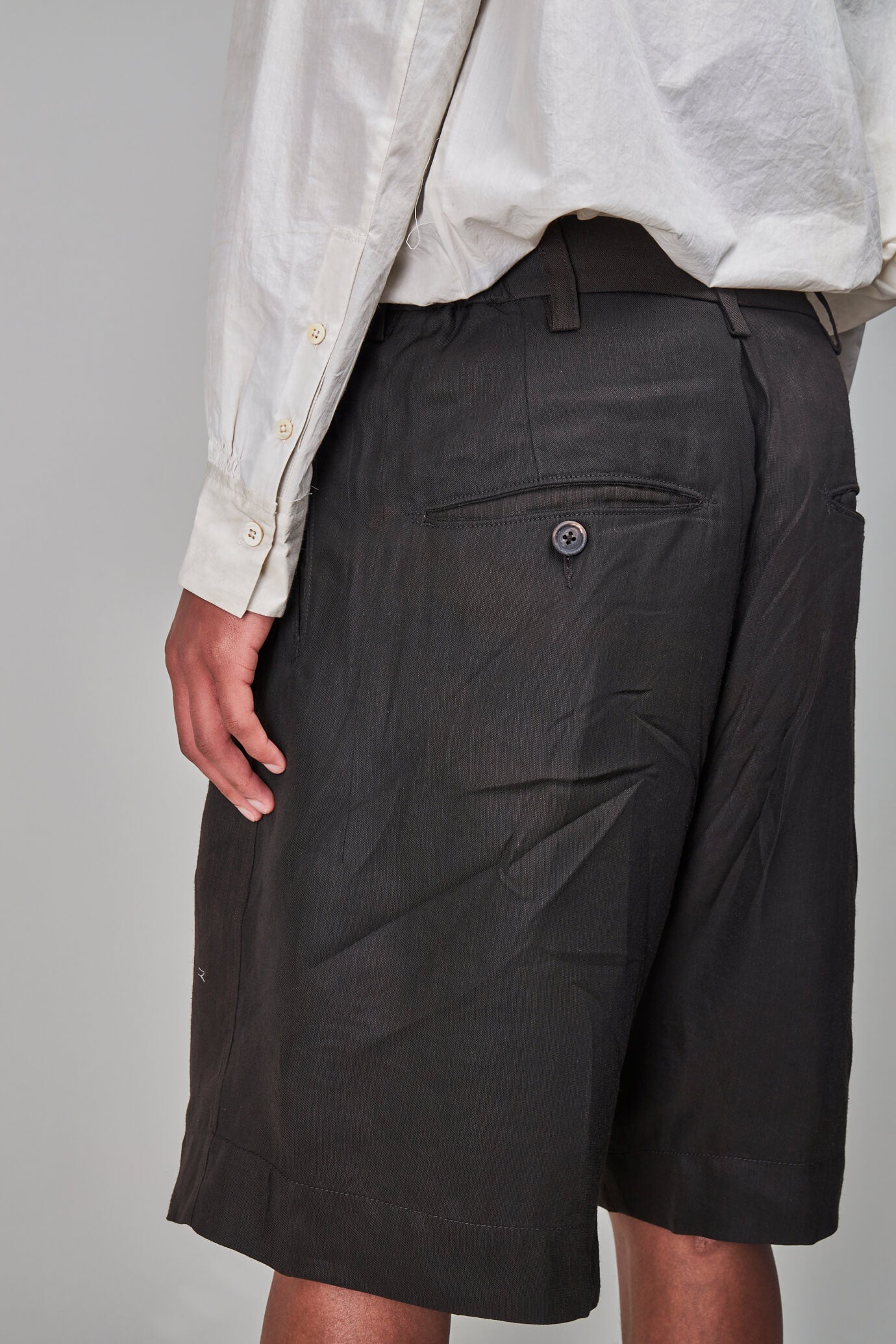 Wide Bermuda Shorts, brown