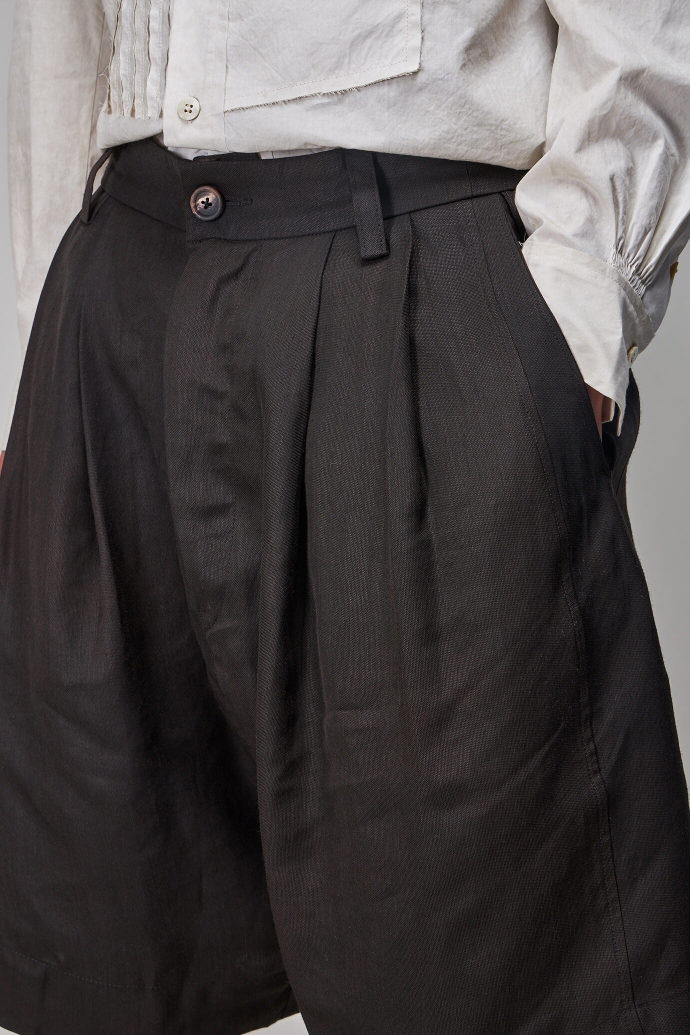 Wide Bermuda Shorts, brown