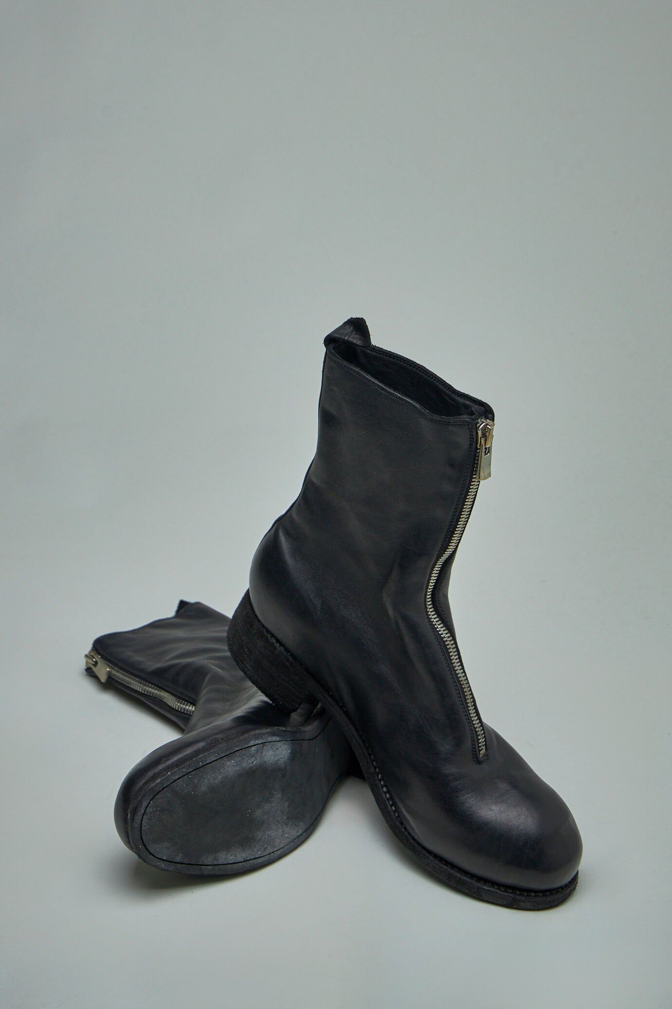 PL2 Mid Front Zip Boots Horse Full Grained