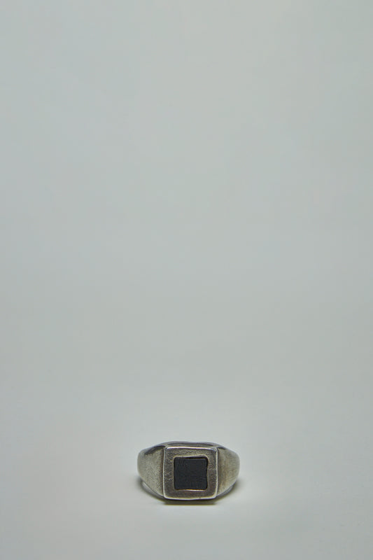 Silver Ring w/ Kangaroo Leather 925