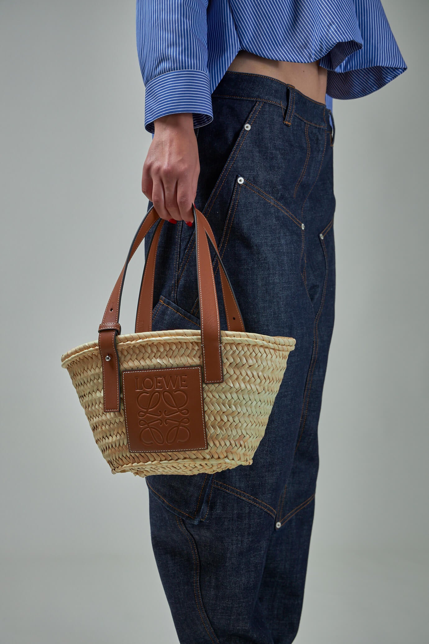 Basket Small Bag / natural tan