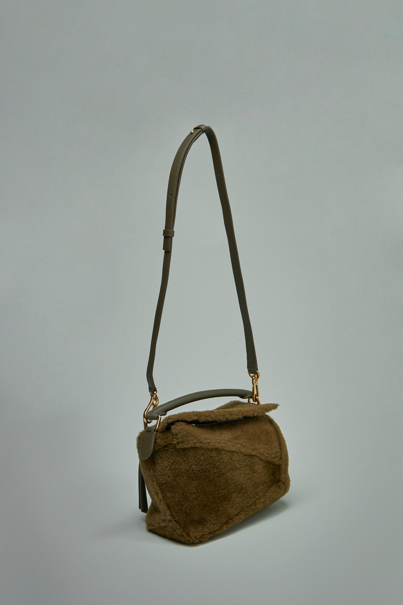 Small Puzzle bag in shearling
