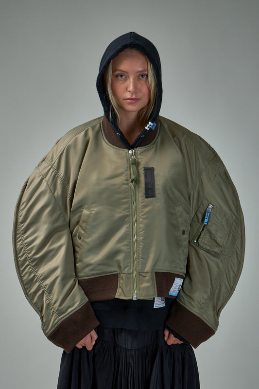 Pattern Heavy Nylon Jacket