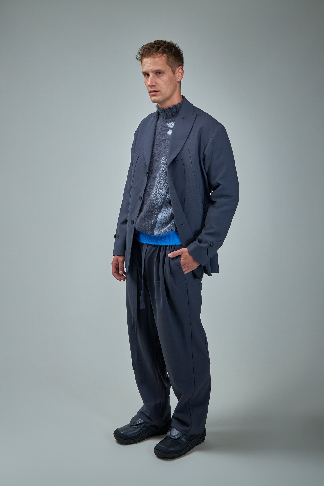 柄デザイン無地KikoKostadinov solon pants 23aw - パンツ