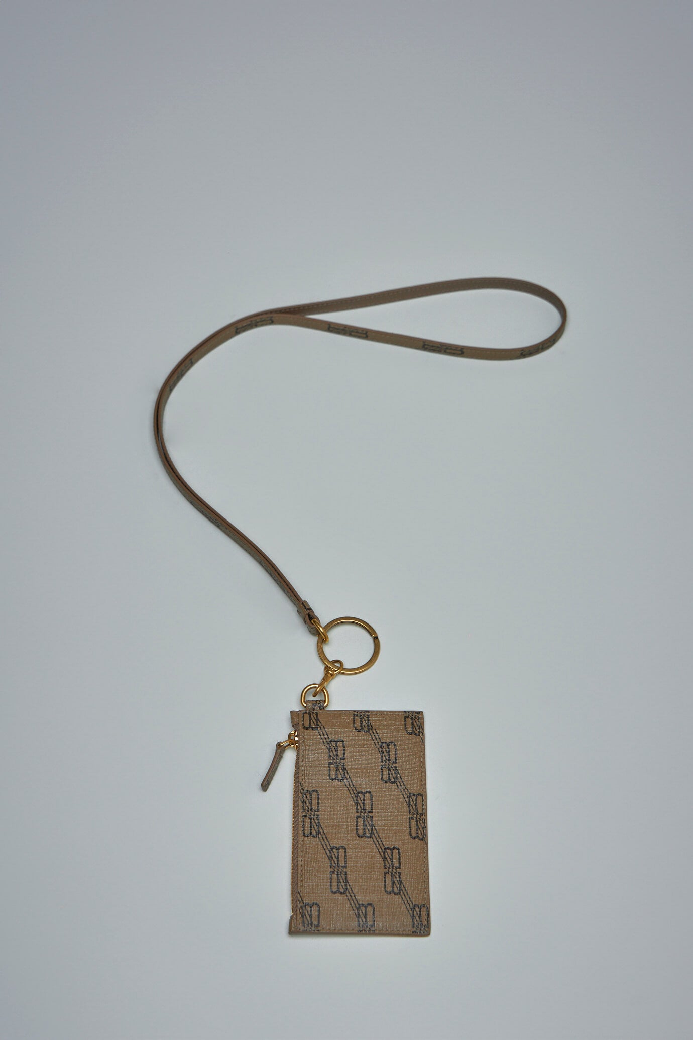 Burberry Gold and Silver Monogram Keychain Burberry