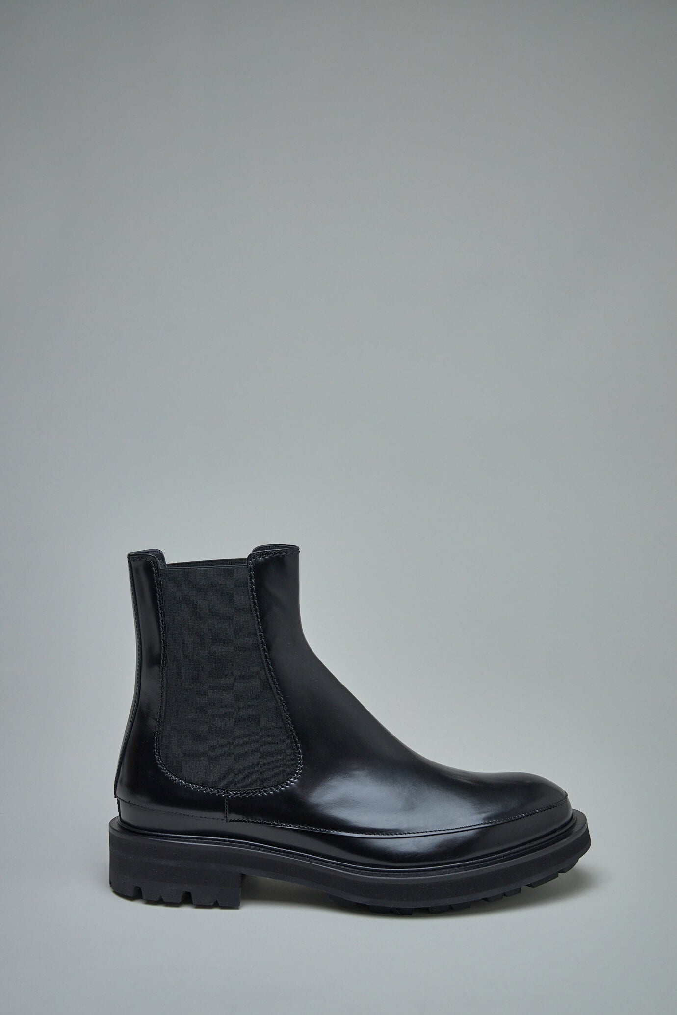 Leather Upper and Rubber Sole black