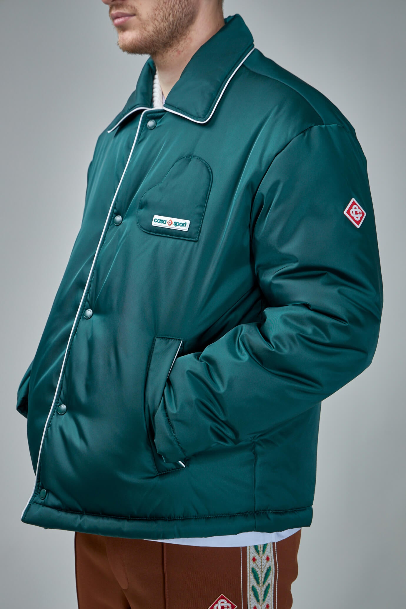 Nylon Padded Coach Jacket