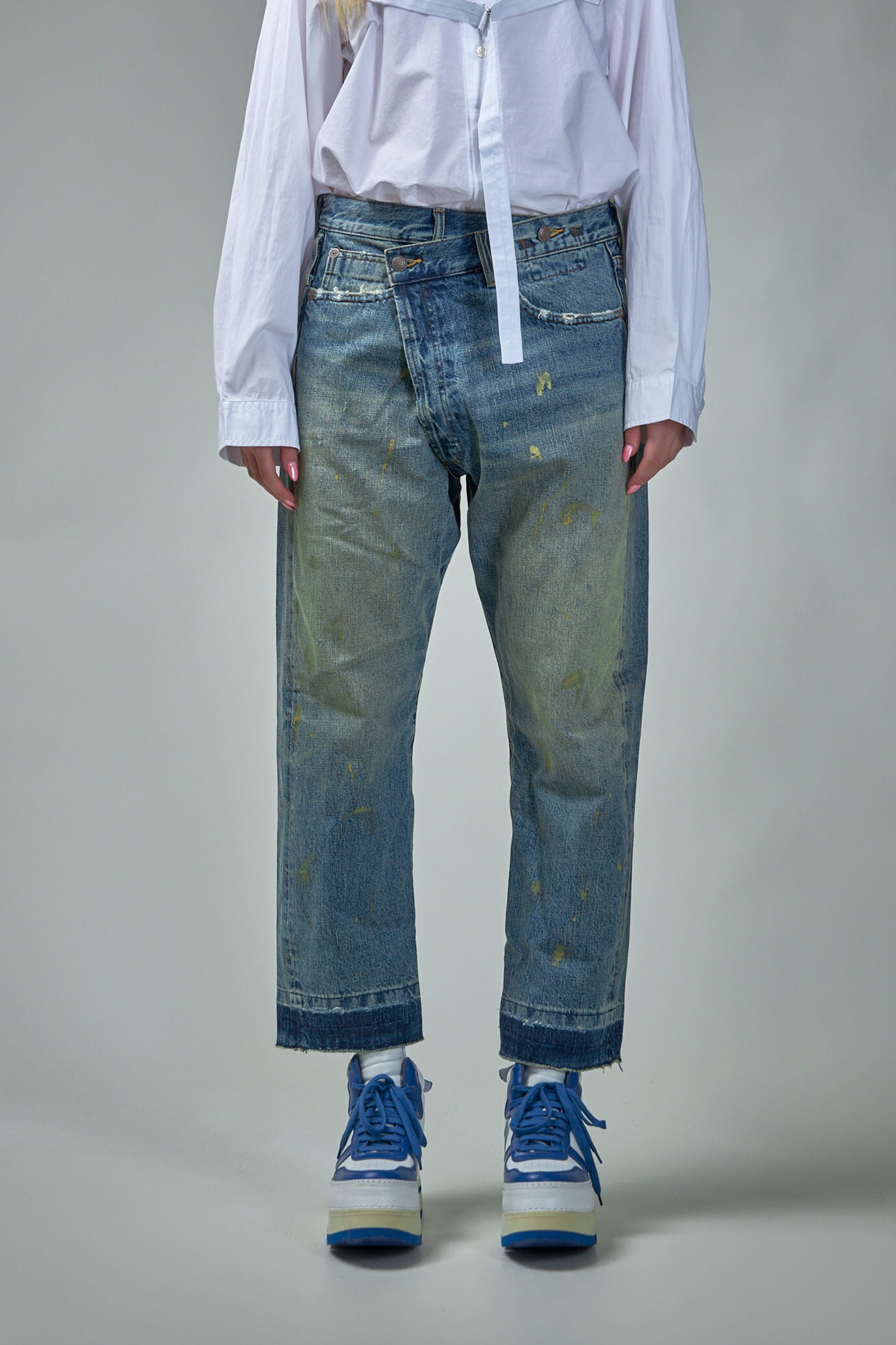 Crossover Jean Gold Clinton