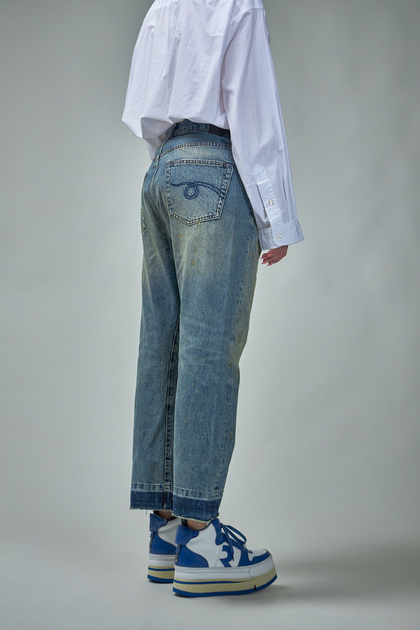 Crossover Jean Gold Clinton