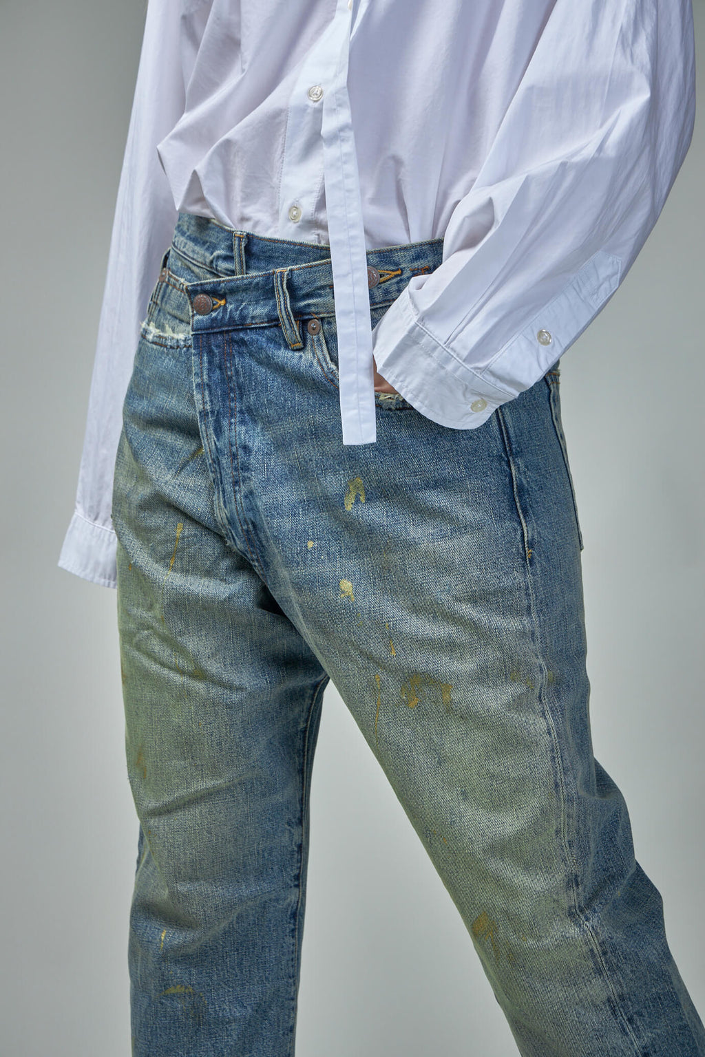 Crossover Jean Gold Clinton