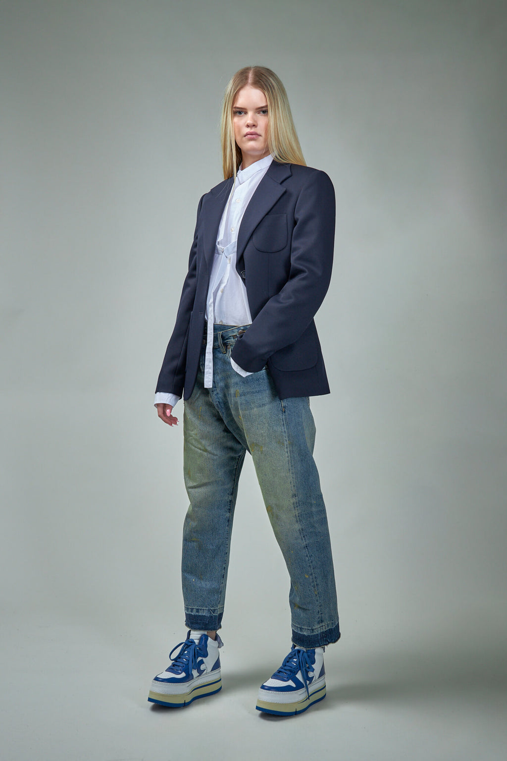 Crossover Jean Gold Clinton