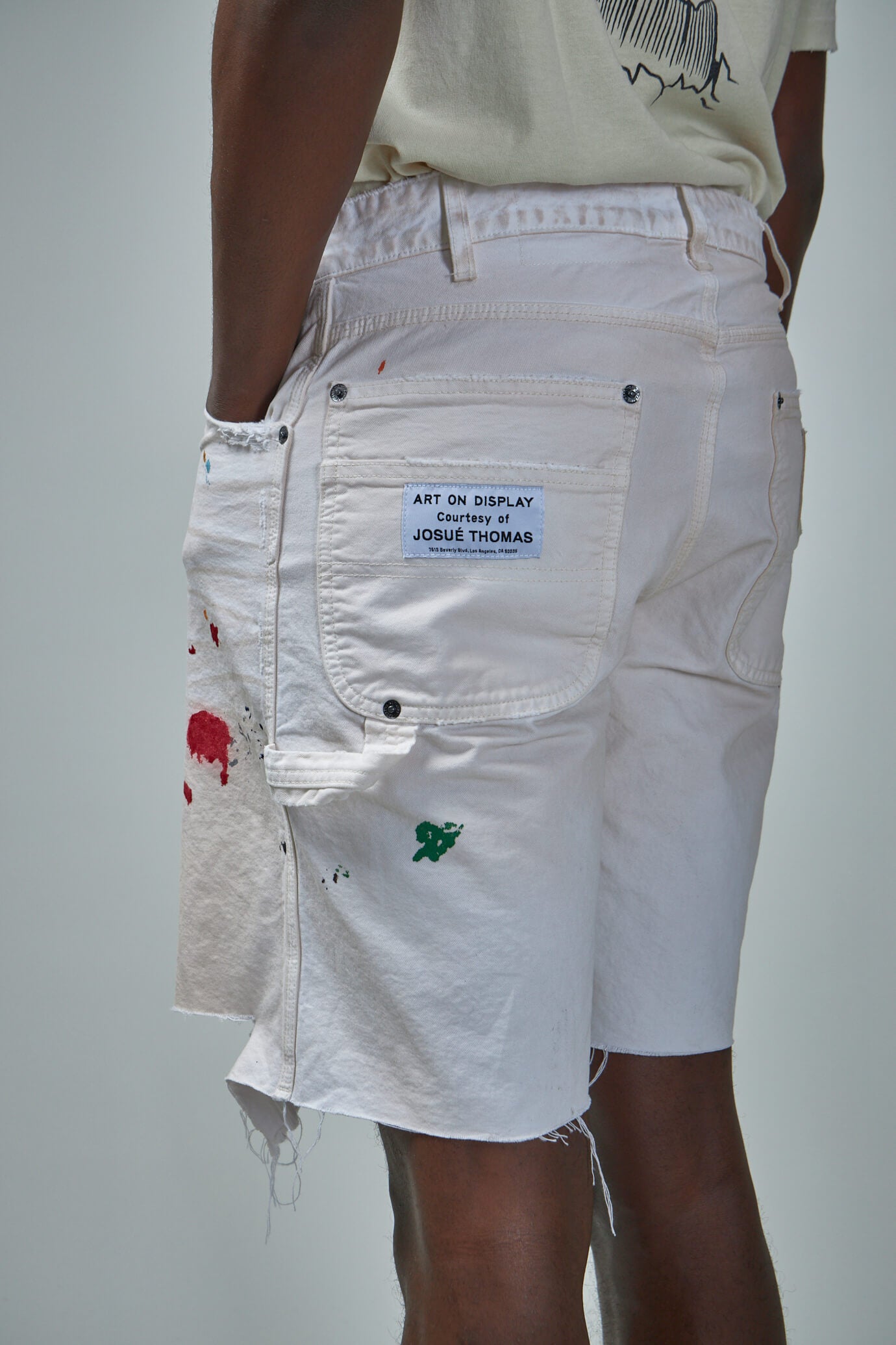 Flea Carpenter Shorts White Paint