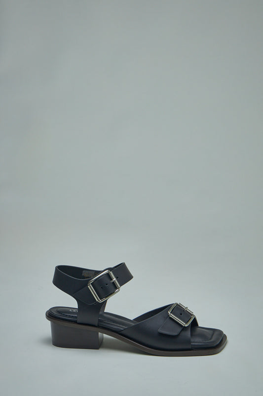 Square Heeled Sandals with Straps