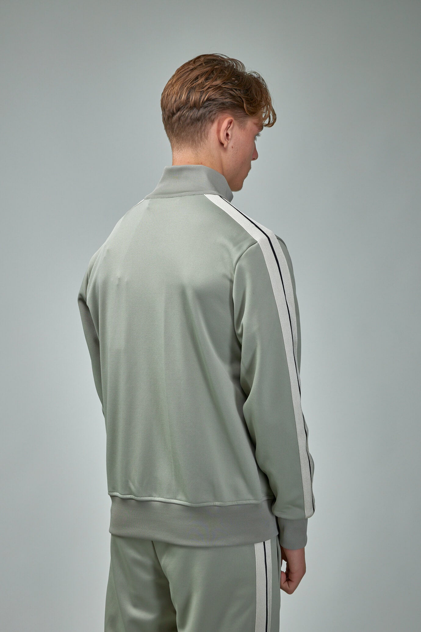 Palm Angels Grey Monogram Classic Track Jacket Size: M Men