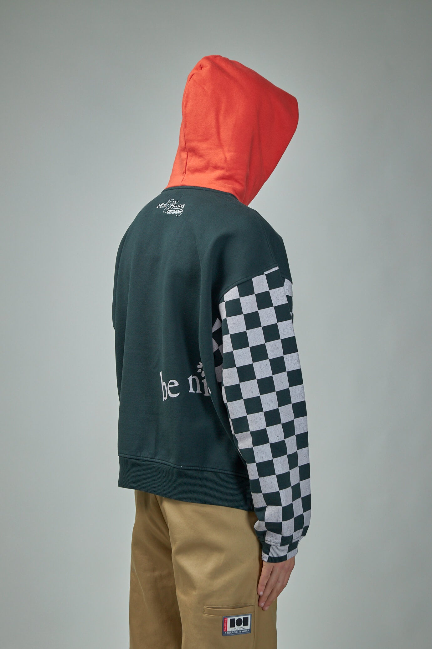 Venice Checker Sleeve Hoodie