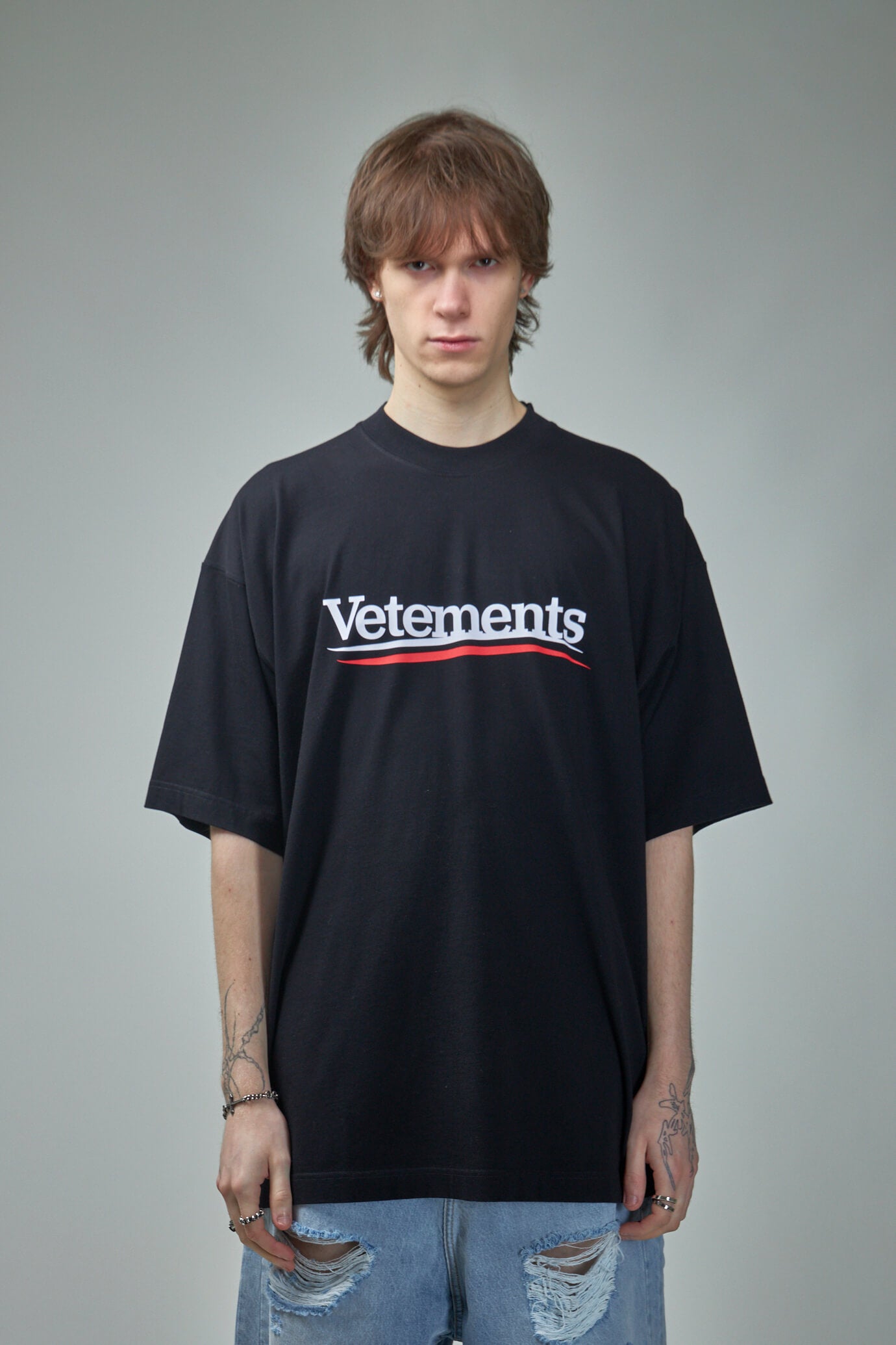 Vetements black best sale t shirt