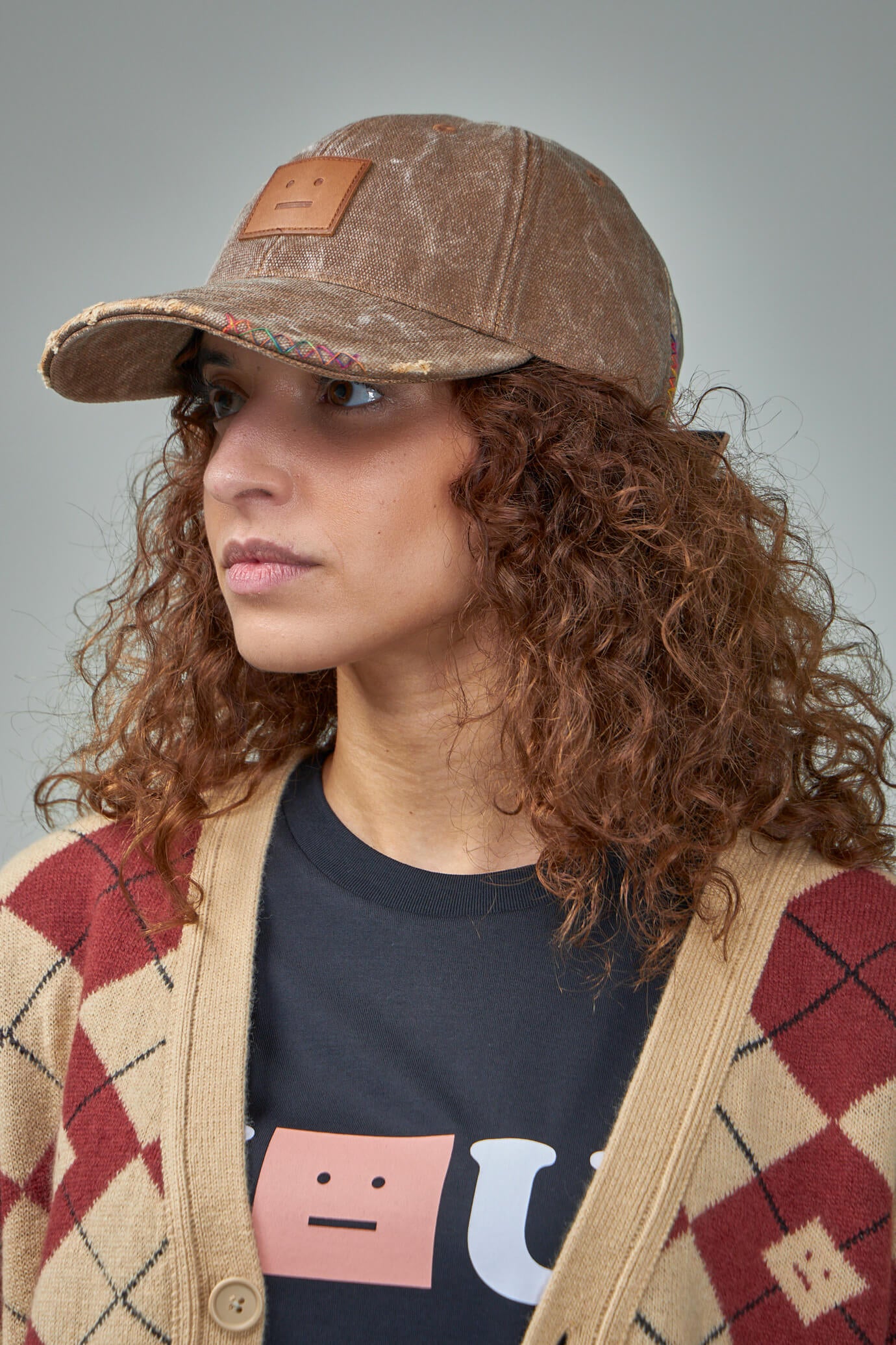 Acne Studios Leather Face Patch Cap – LABELS