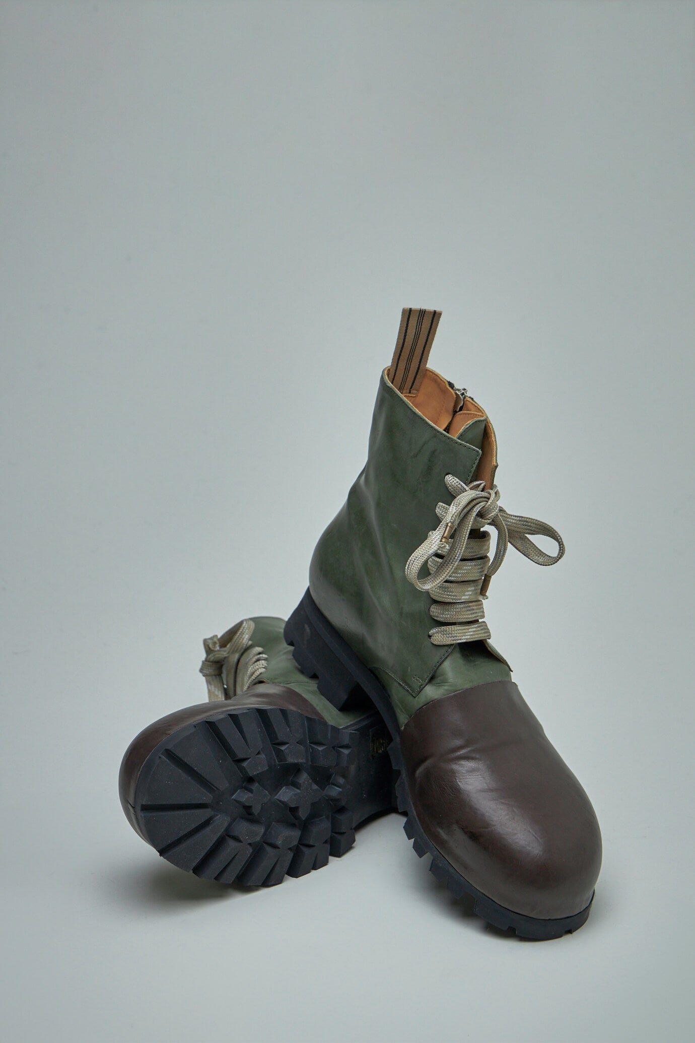 Toe-Capped Military Side-Zip Boots