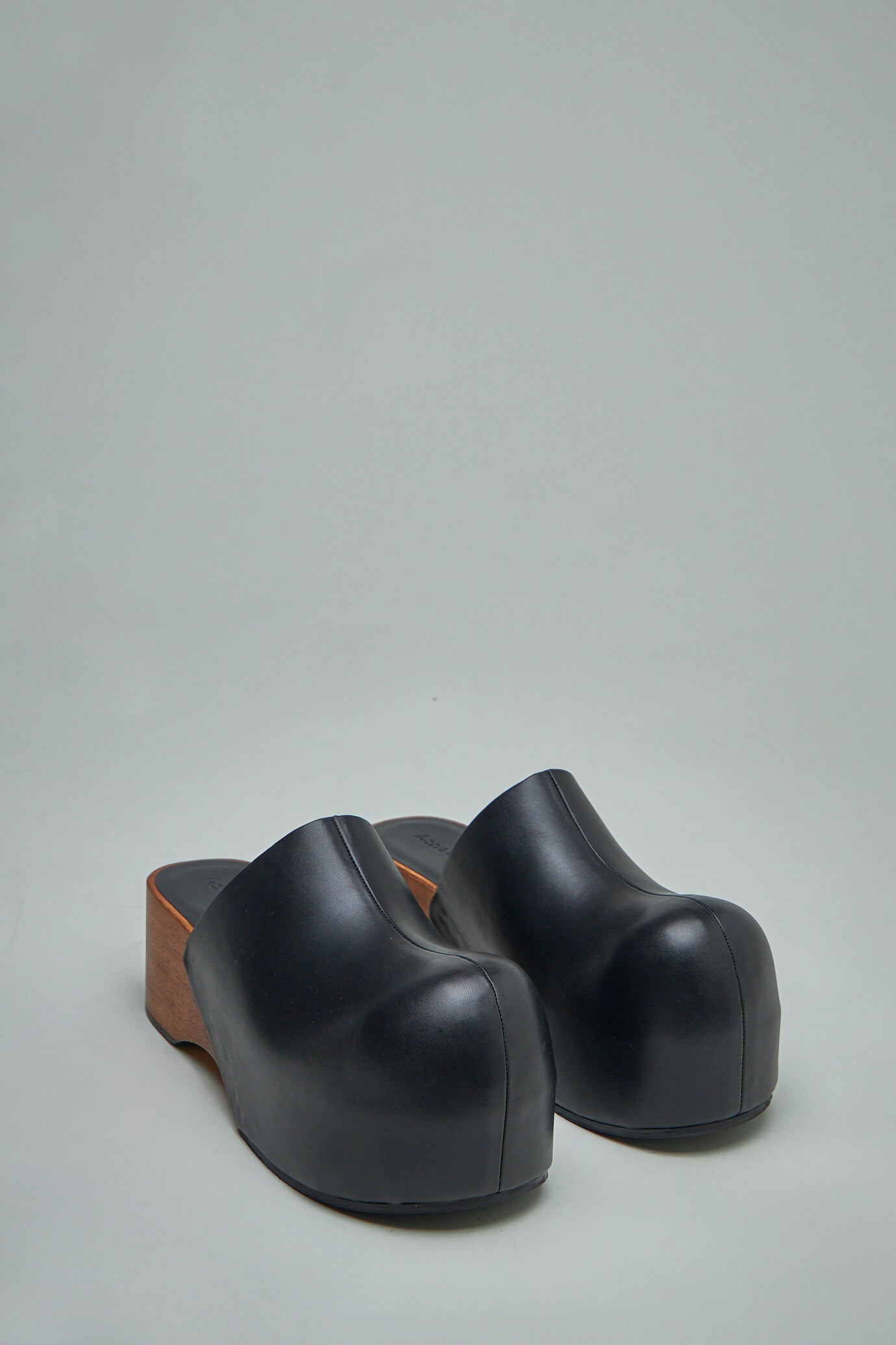 Leather Wood Clogs