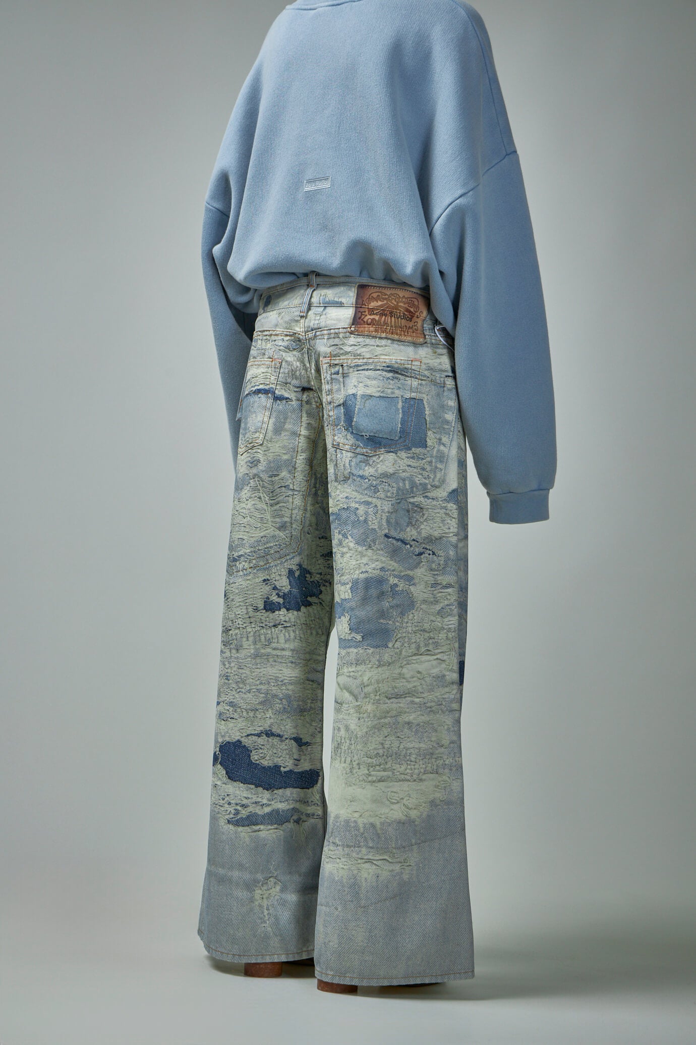 Distressed Printed  Jeans