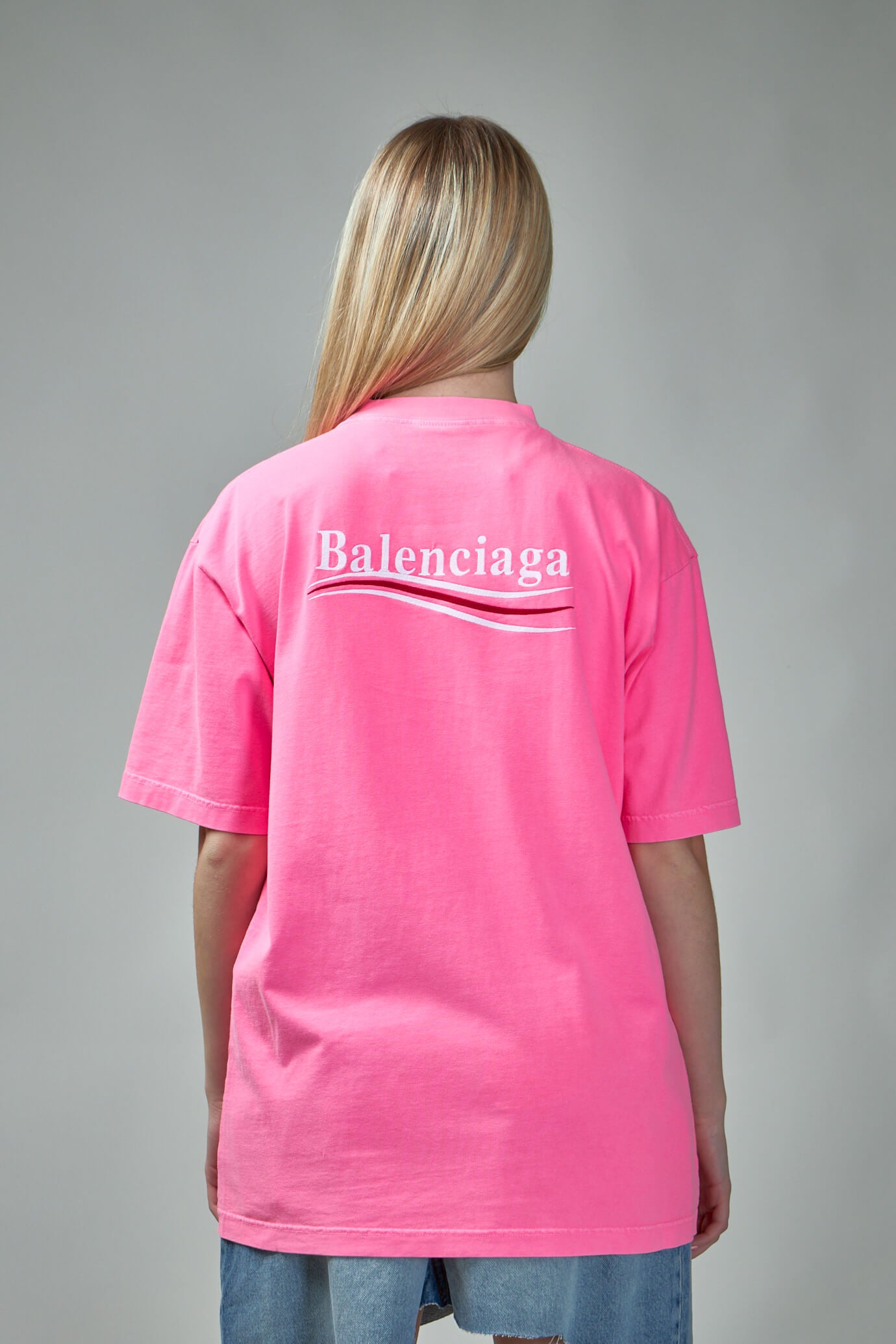 T shirt 2024 balenciaga vert fluo