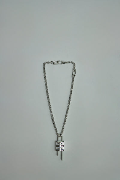 GIVENCHY Givenchy G Chain Lock Small Necklace Silver | MARAIS