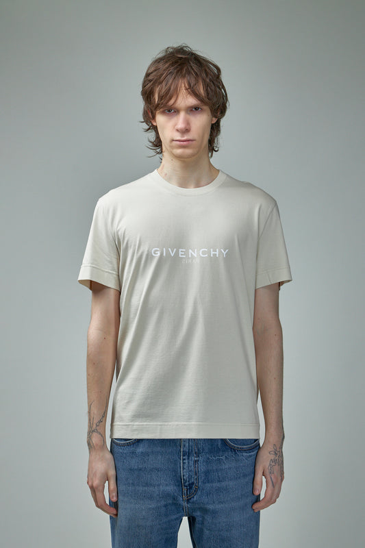 Slim Fit Reverse Print T-Shirt