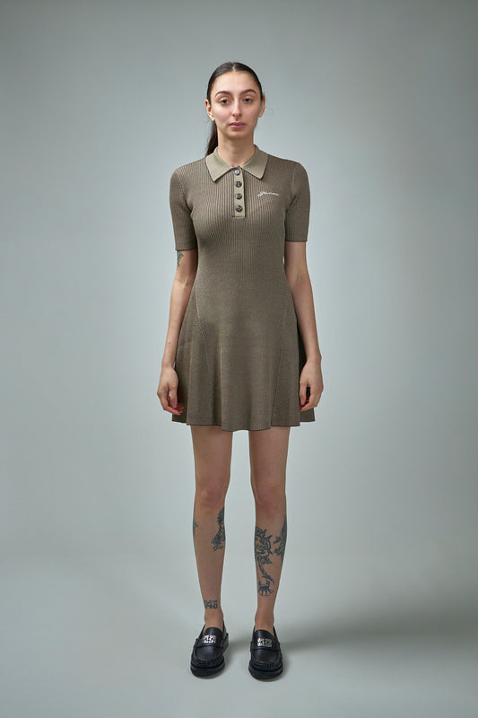 Melange Knit Mini Dress