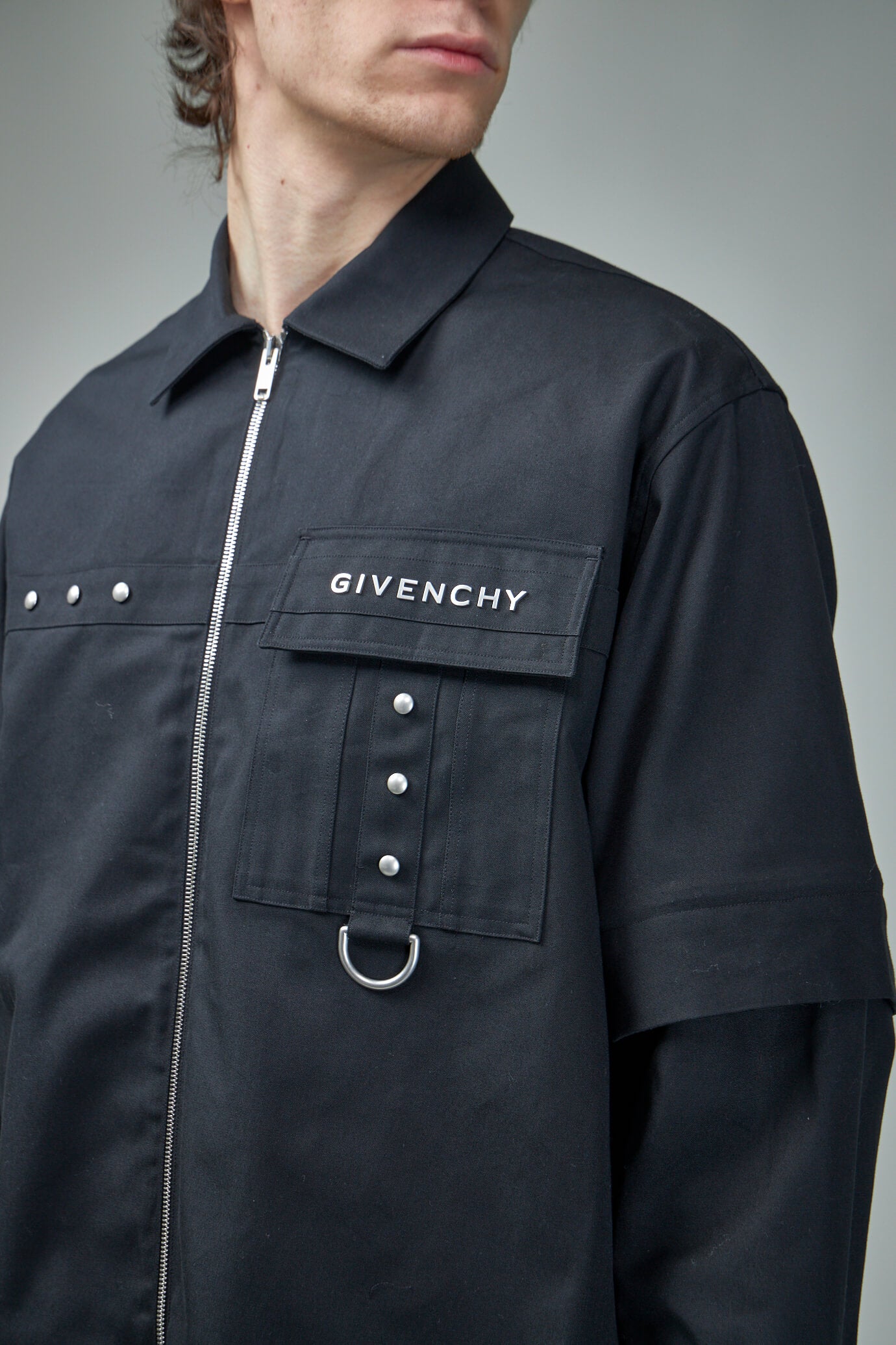 Givenchy D Ring Zipped Shirt